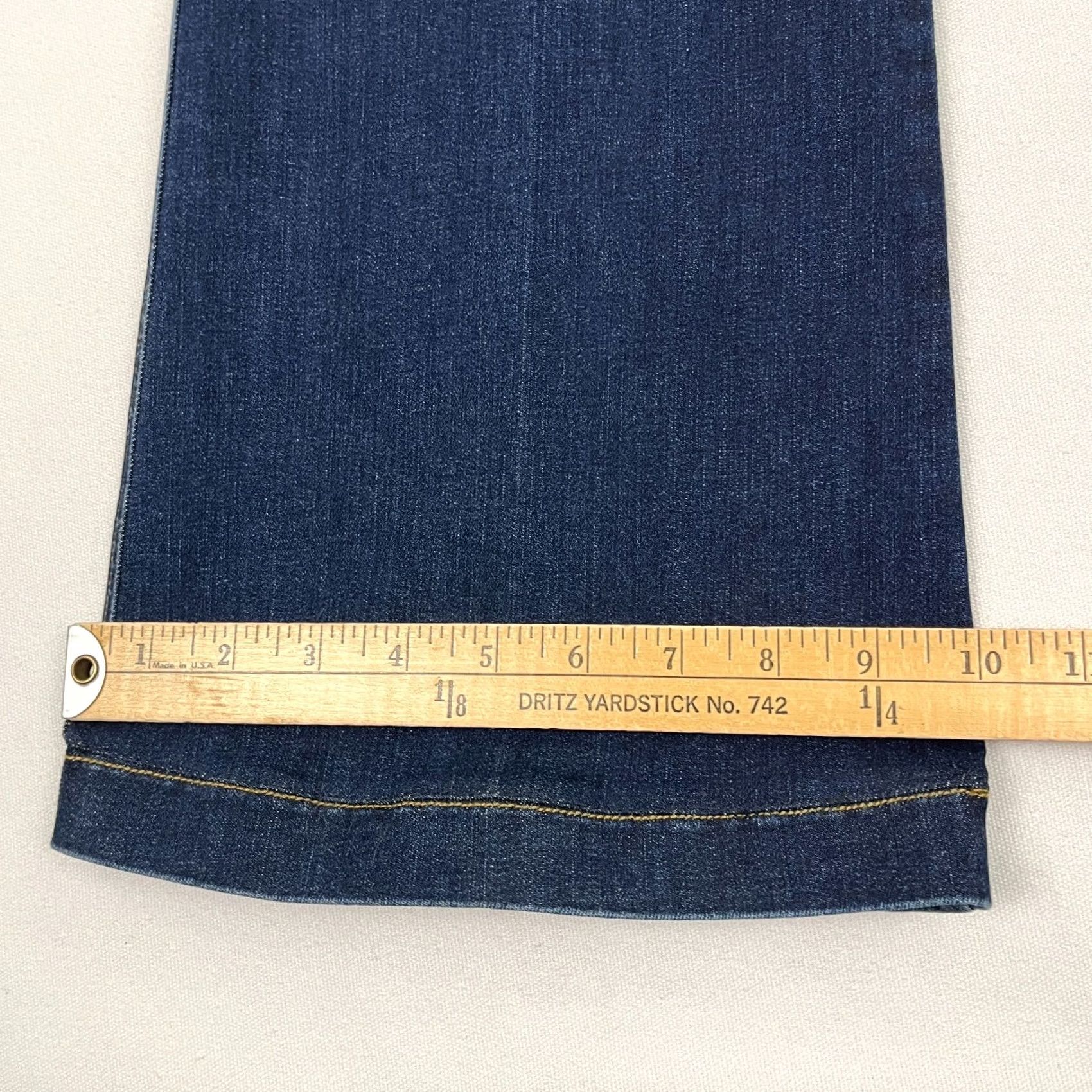 Spanx VINTAGE Spanx Flare Jeans Womens XL W34 I31 Midnight Blue Denim Stretch High Rise Casual Size 40" / US 18 - 7 Thumbnail