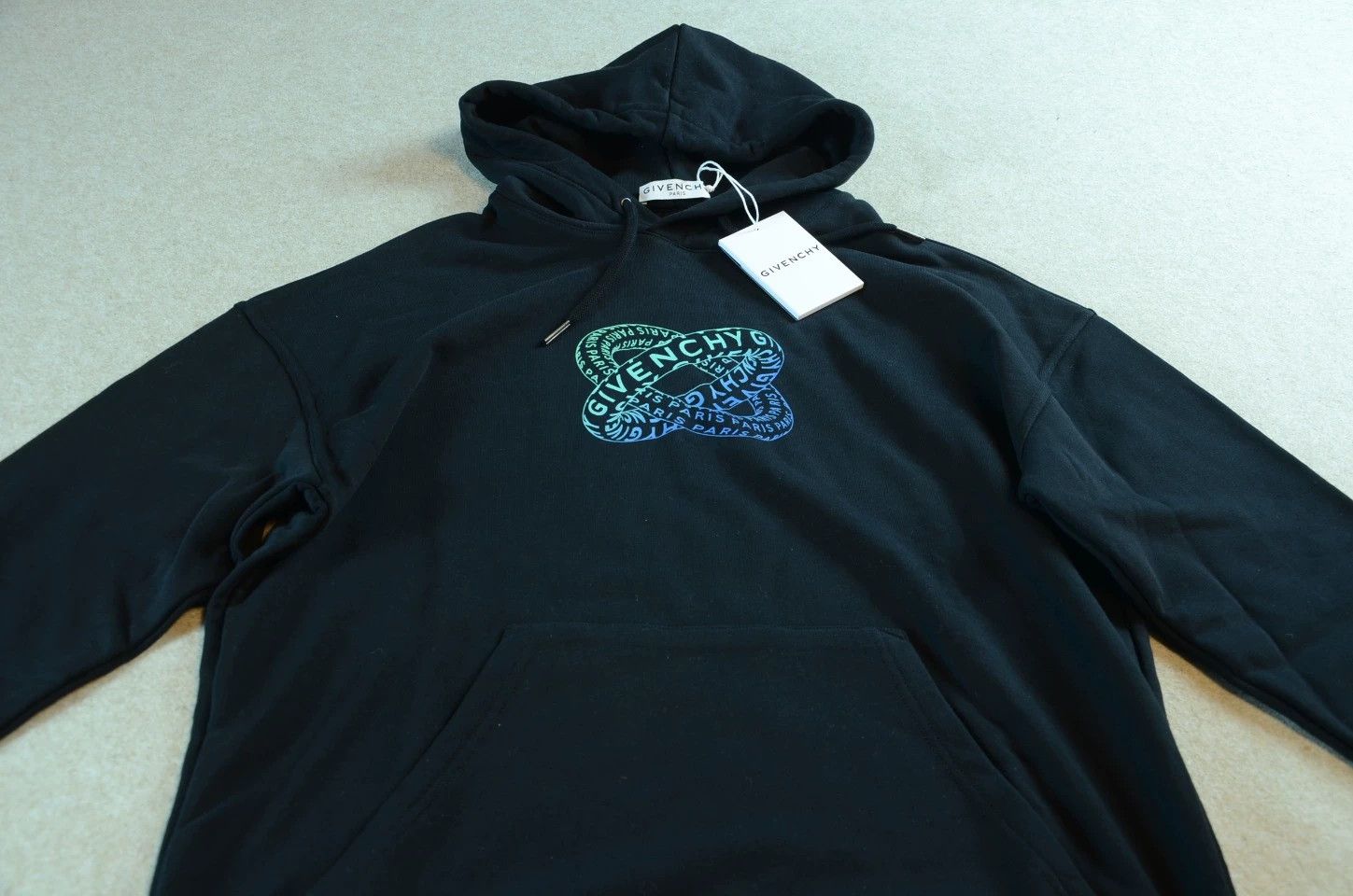Givenchy Givenchy Eternal Ring Double Logo Black Hoodie XS Unisex Size US XS / EU 42 / 0 - 2 Thumbnail