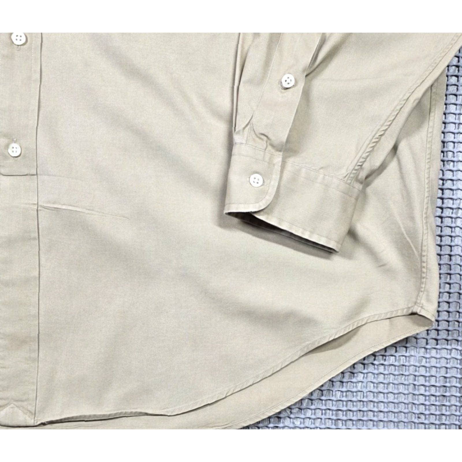 Polo Ralph Lauren VINTAGE Polo Ralph Lauren Mens Long Sleeve Shirt XL Beige Button-Up Blake Polo Ralph Lauren Blaire Shirt Size US XL / EU 56 / 4 - 4 Thumbnail