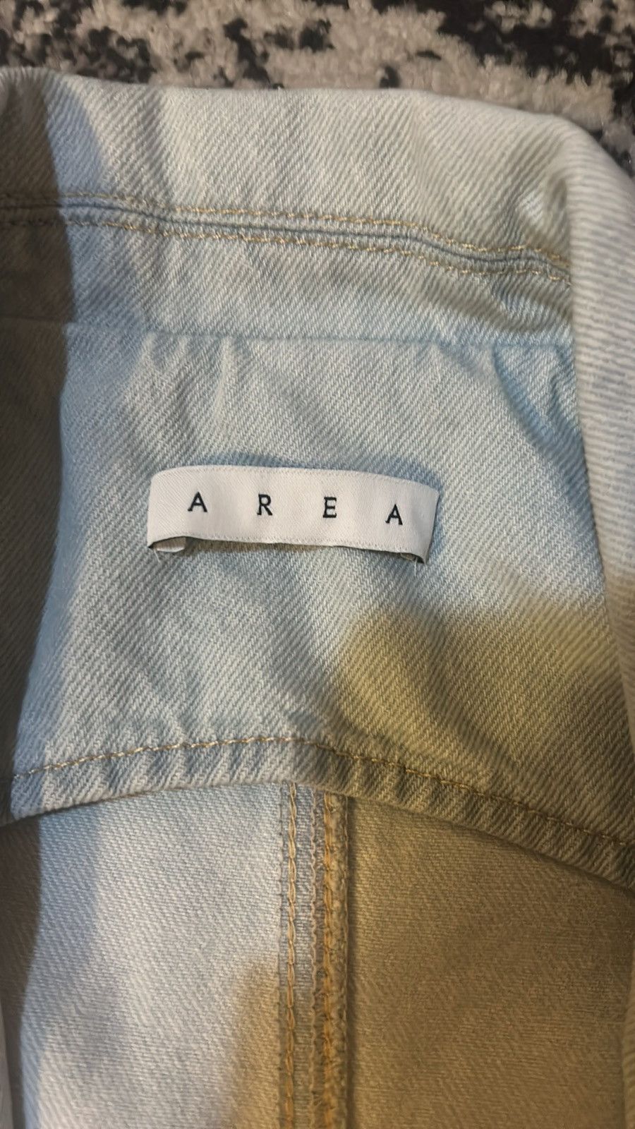 Area NYC AREA Cropped crystal-embellished denim jacket size 8 Size M / US 6-8 / IT 42-44 - 4 Thumbnail