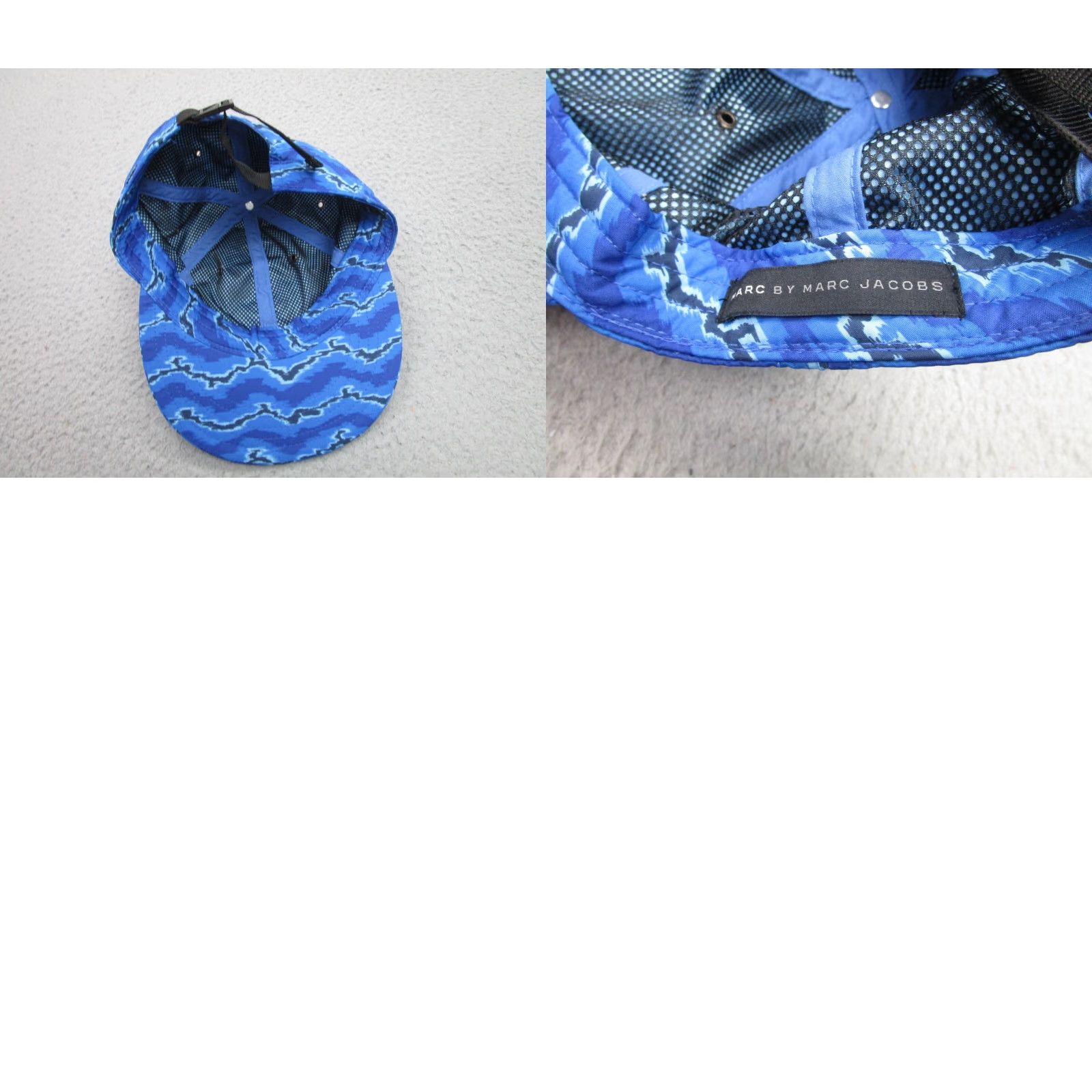 Marc Jacobs Marc Jacobs Baseball Cap Men One Size Blue Geometric Casual Logo Size ONE SIZE - 8 Thumbnail