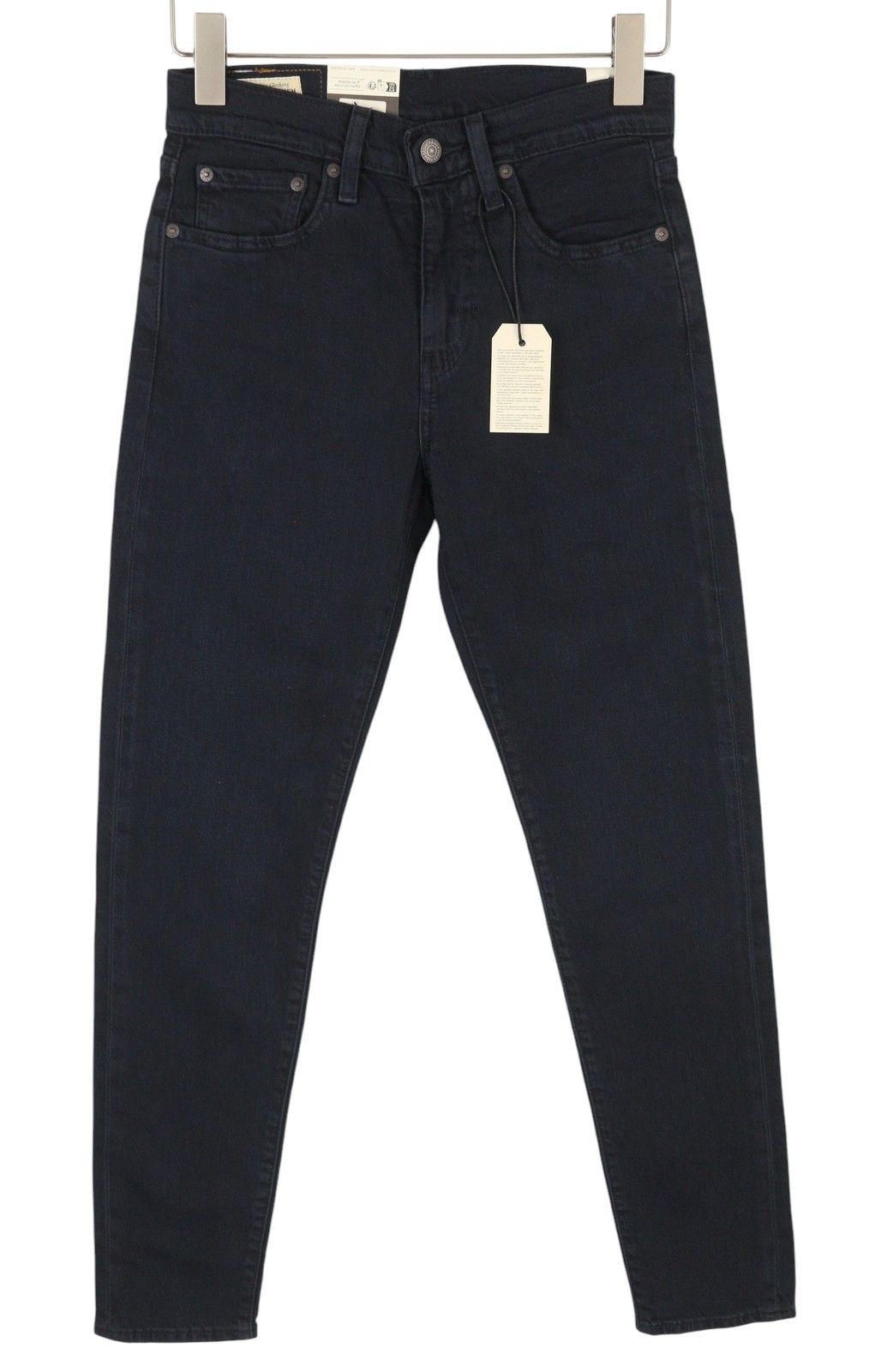 Levi's 512 W28/L32 Dark Blue Slim Taper Big E Zip Jeans 87076 Size US 28 / EU 44 - 2 Thumbnail