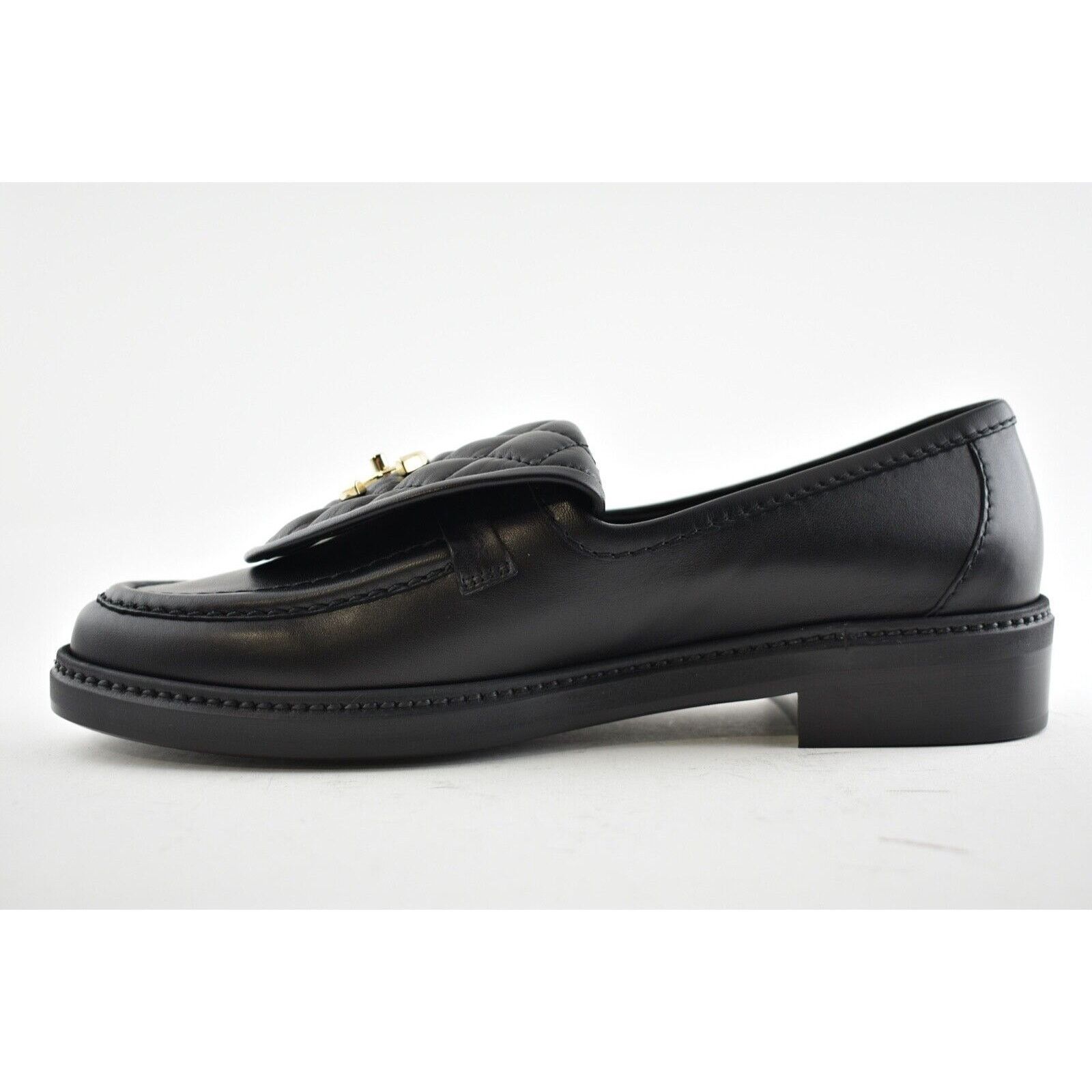 Chanel Chanel Quilted Flap Turnlock Gold Mule Flat Loafer 35 Size US 5 / IT 35 - 9 Thumbnail