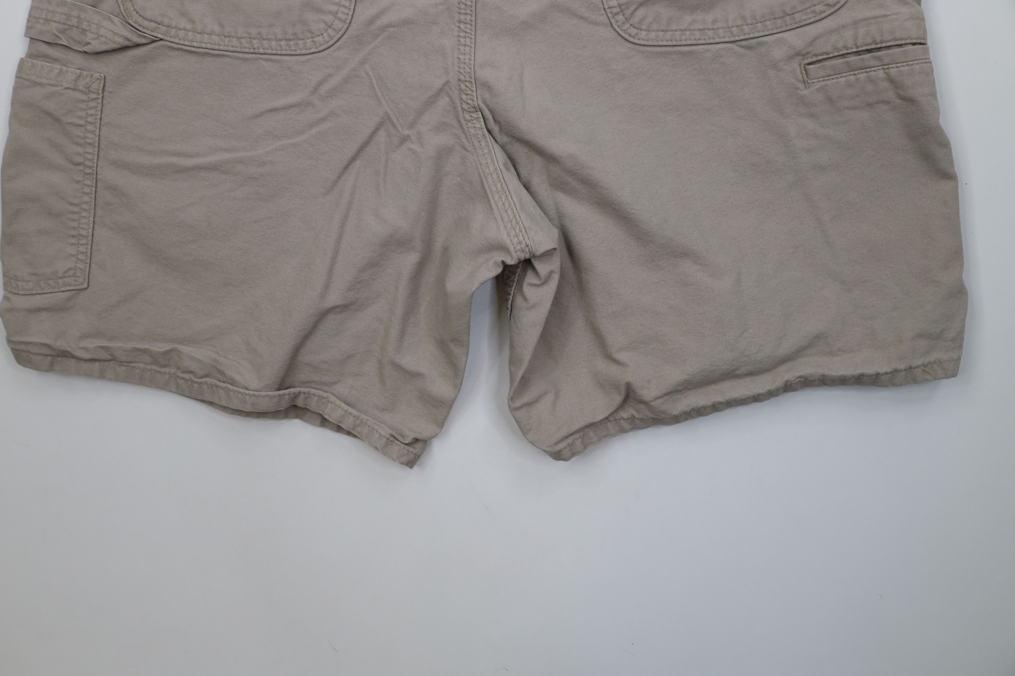 Carhartt Vintage Y2K Carhartt Spell Above Knee Relaxed Fit Shorts Tan Size US 38 / EU 54 - 11 Thumbnail