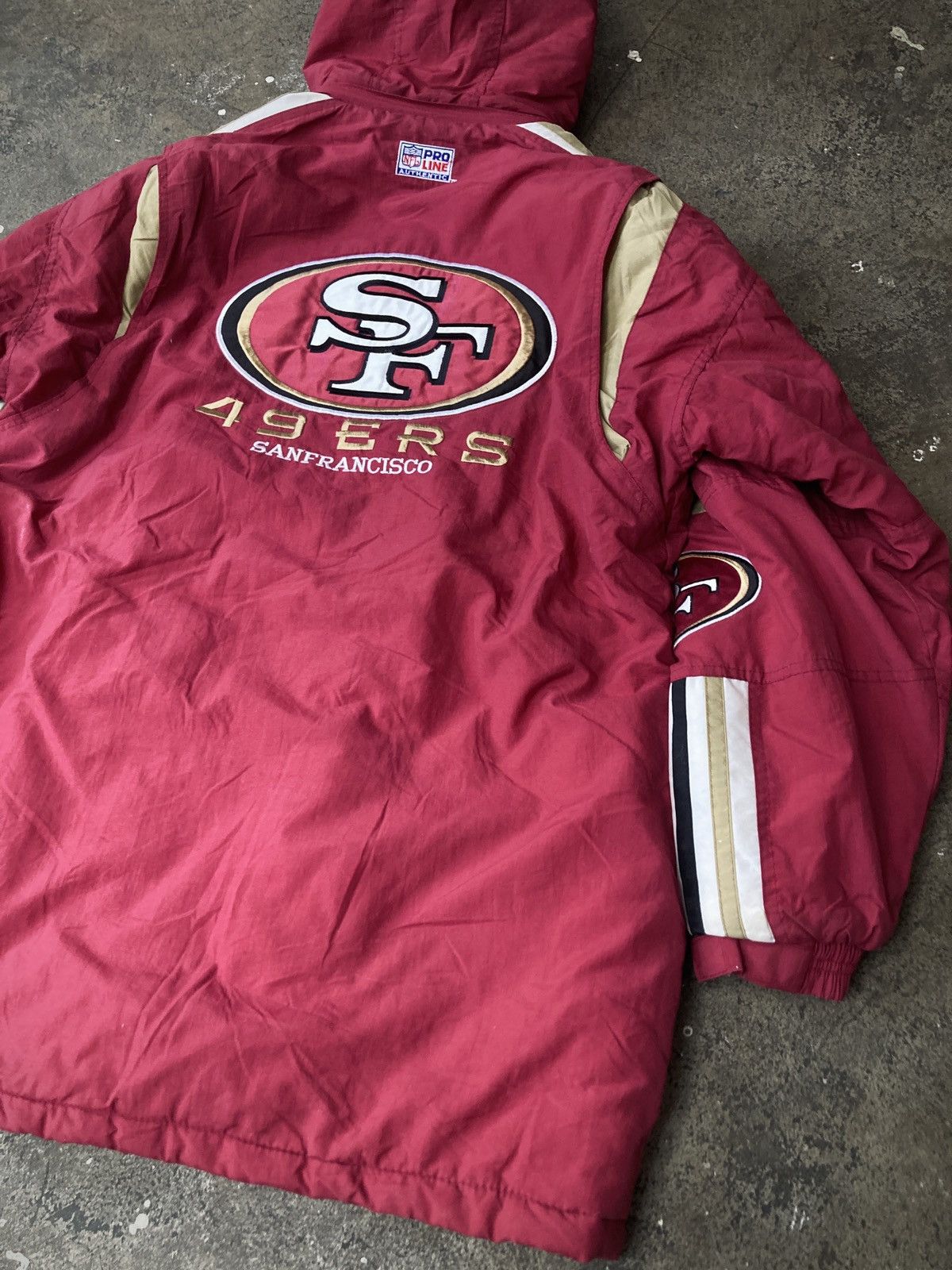 NFL × Vintage Vintage 90s Starter San Francisco 49ers Parka Size US L / EU 52-54 / 3 - 12 Thumbnail