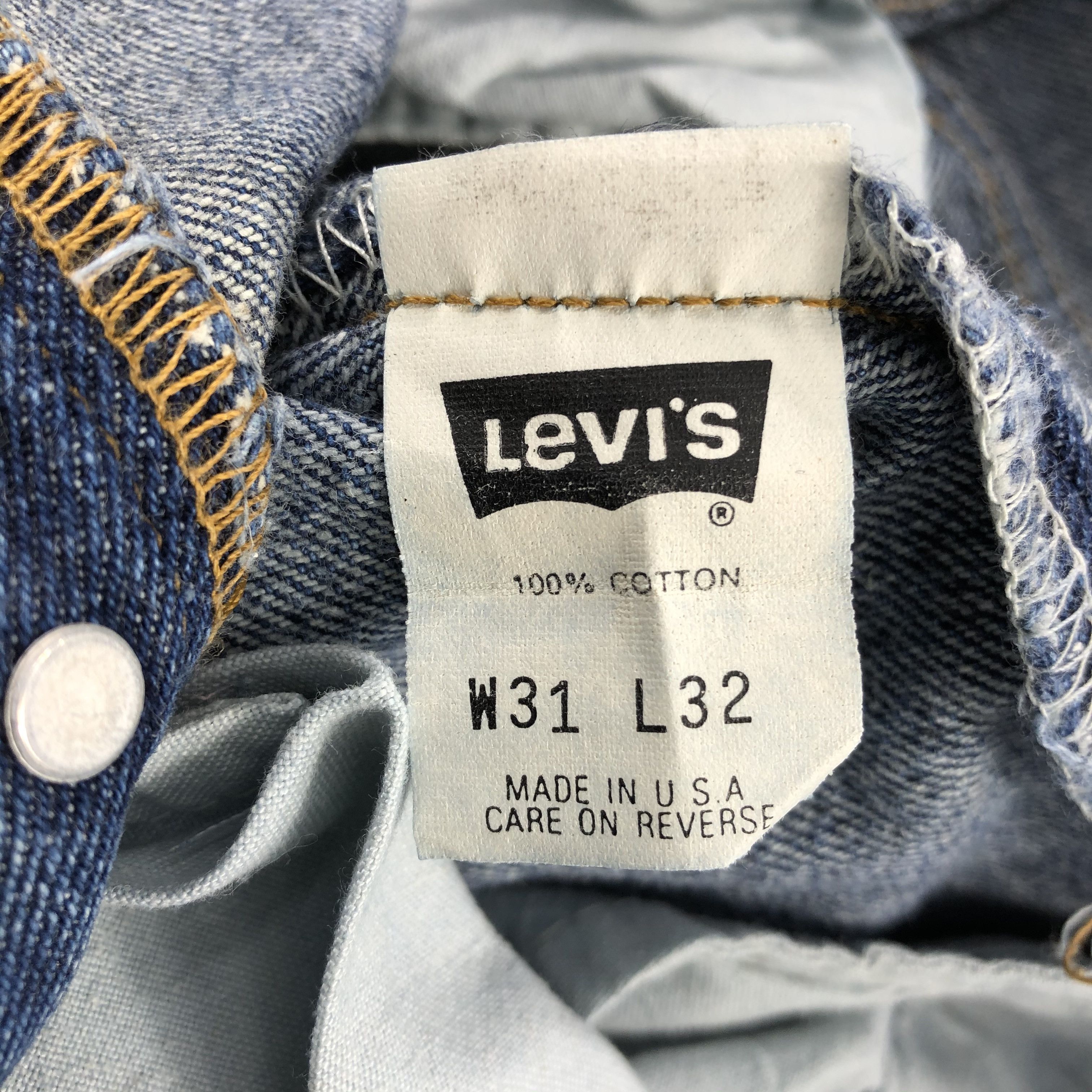 Levi's Vintage 90s Levis 501 Jeans-JM2215 Size US 31 - 11 Thumbnail