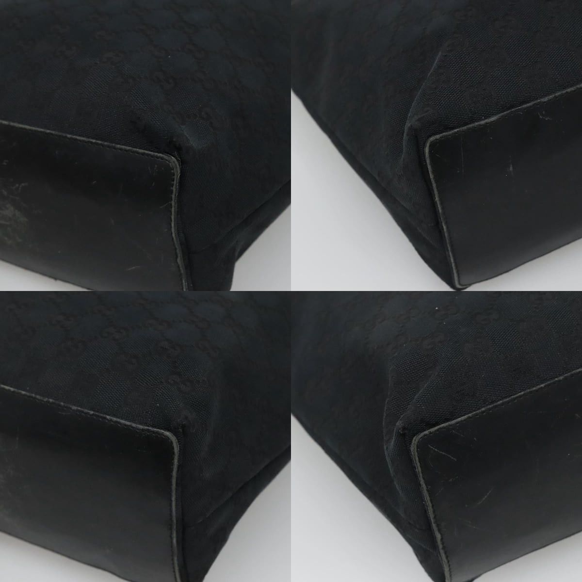 Gucci GUCCI GG Canvas Tote Bag Black Gold 002 1098 002 1098 Size ONE SIZE - 10 Thumbnail