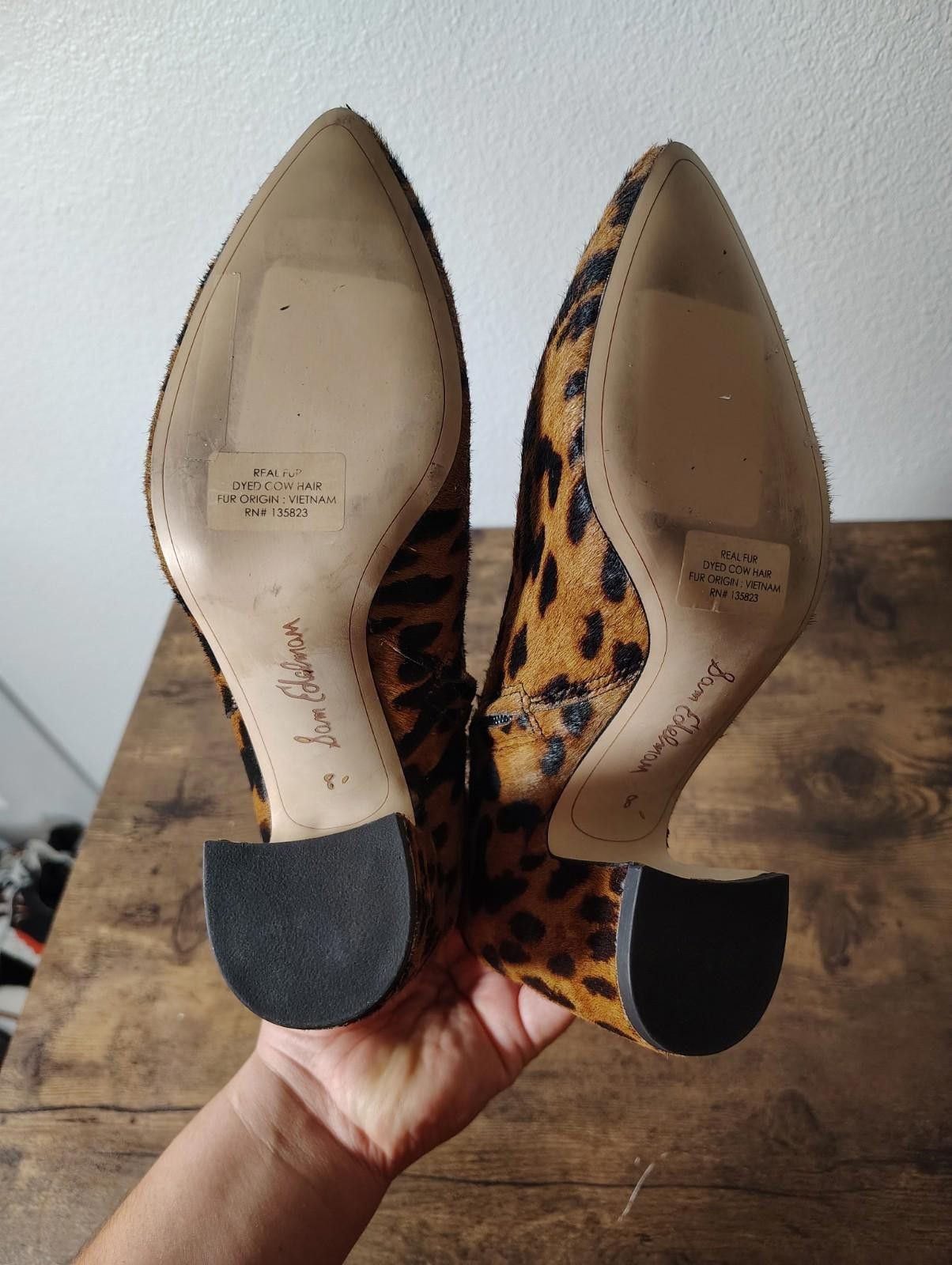 Sam Edelman Sam Edelman Cowhide animal print cheetah leopard brown boots Size US 8 / IT 38 - 5 Thumbnail