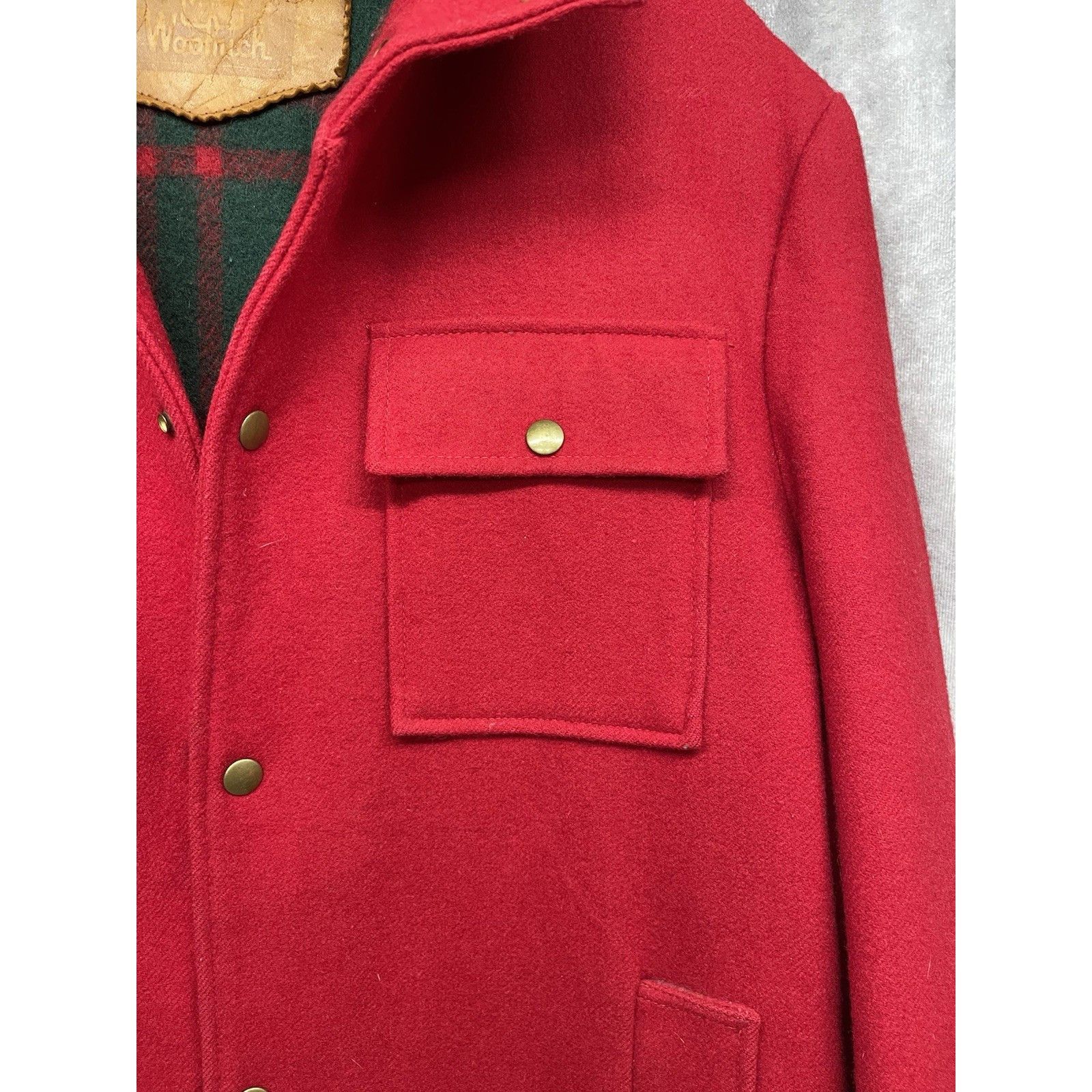 Other VINTAGE WOOLRICH RED WOOL MOUNTAIN PARKA SPLIT ZIP HOOD UNIS Size US L / EU 52-54 / 3 - 5 Thumbnail