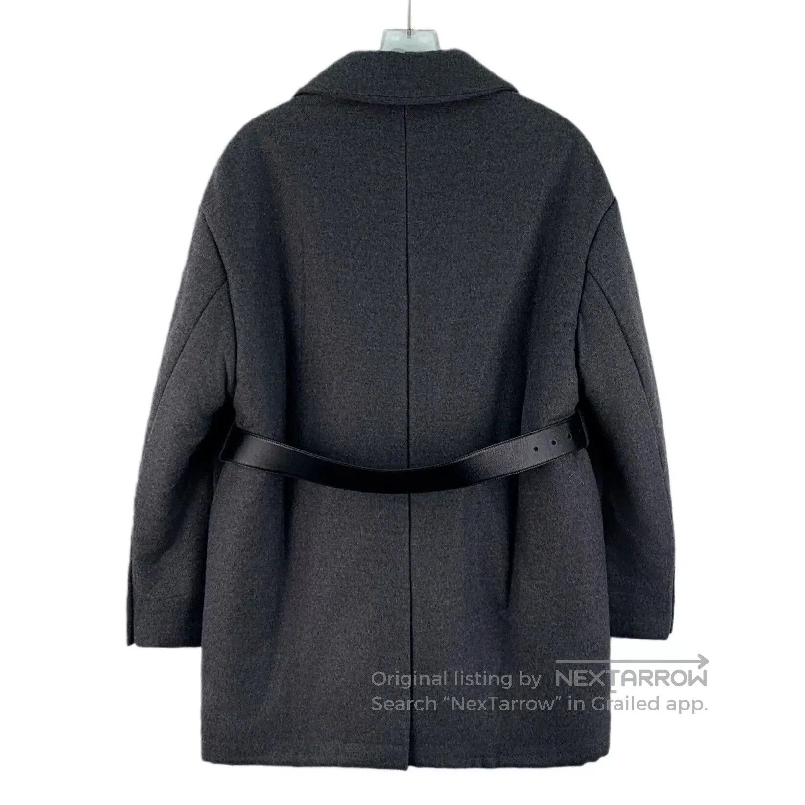 Prada Prada Gray Cashmere Collar Long Coat. Size US XS / EU 42 / 0 - 2 Thumbnail
