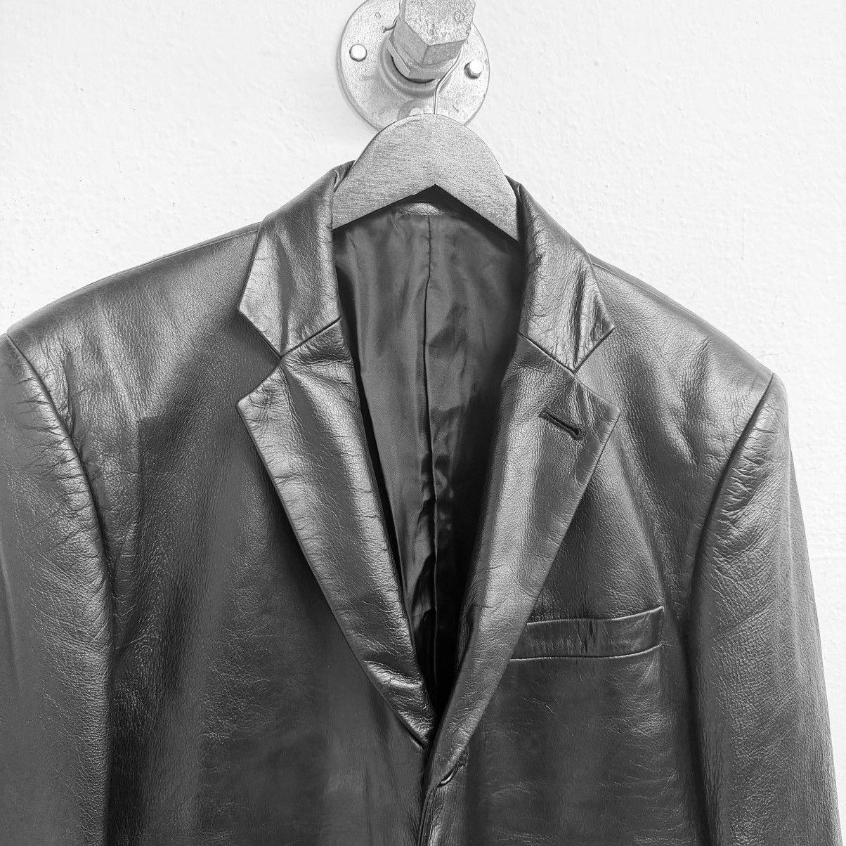 Yohji Yamamoto Yohji Yamamoto AAR Leather Blazer jacket Size US L / EU 52-54 / 3 - 3 Thumbnail