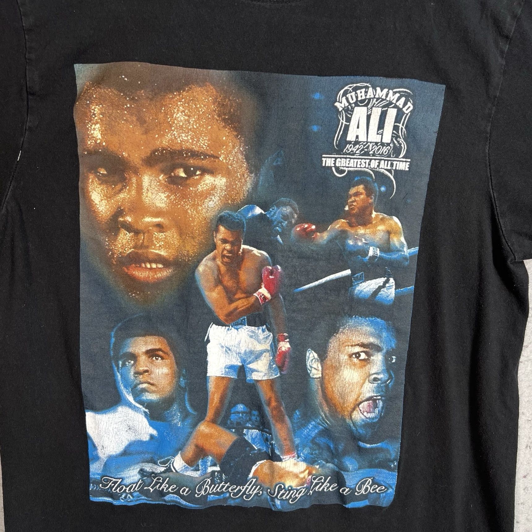 Vintage VINTAGE Flying Horse Muhammad Ali Greatest Of All Time T-Shirt Adult Large Black 2000s Mens Size US L / EU 52-54 / 3 - 2 Thumbnail