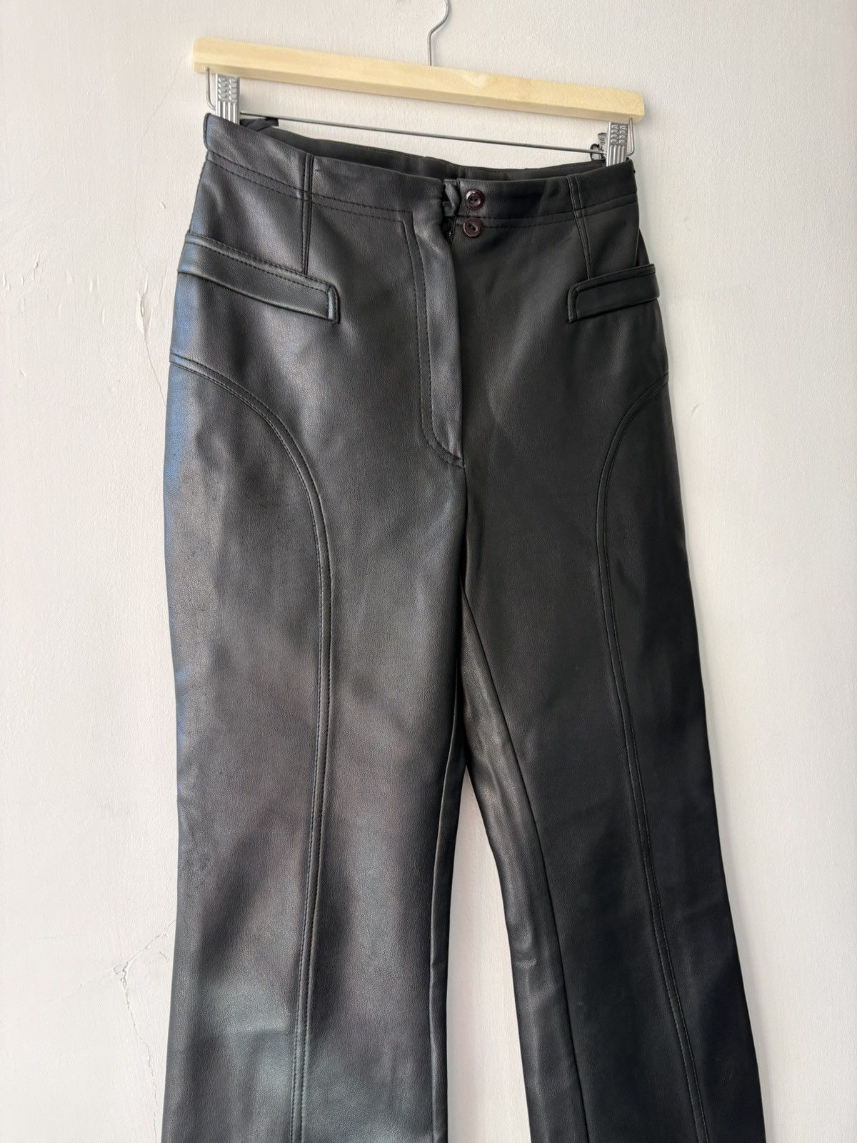 Vintage Vintage leather trousers Size 26" / US 2 / IT 38 - 7 Thumbnail