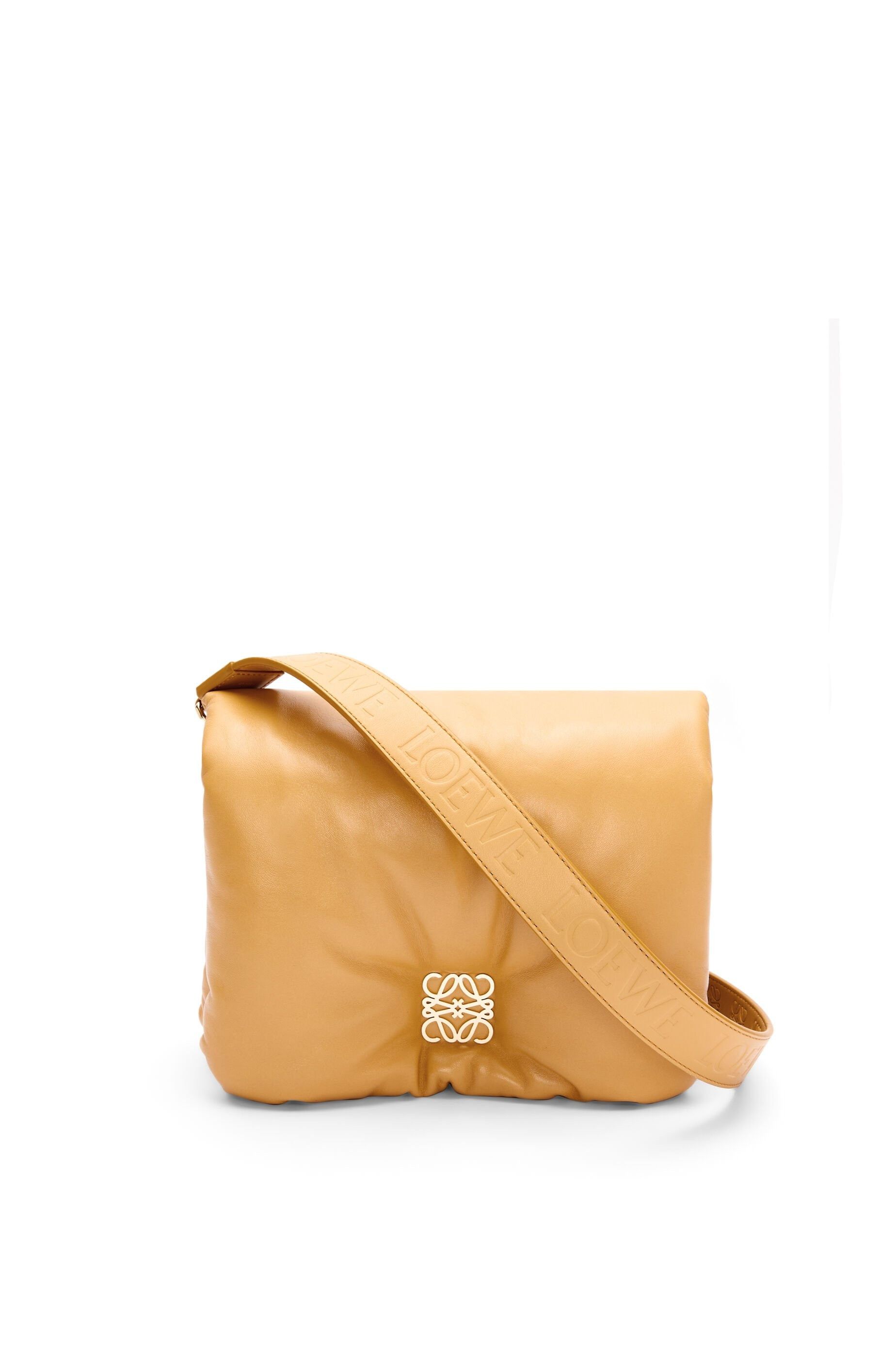Loewe o1in1g0426 Size: OS/ Goya Puffer Bag in Camel Size ONE SIZE - 1 Thumbnail
