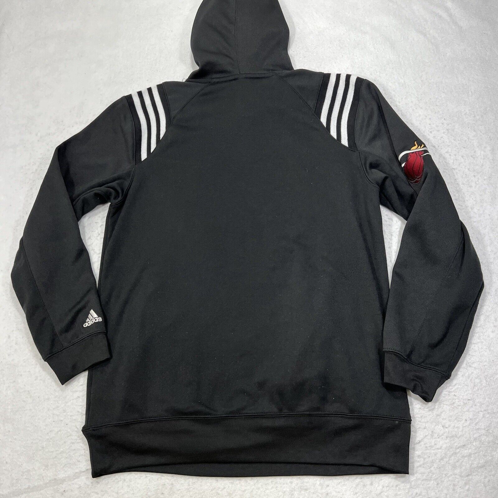 Adidas Adidas NBA Miami Heat Hoodie Lined Pullover Black Sweatshirt Size US S / EU 44-46 / 1 - 10 Thumbnail