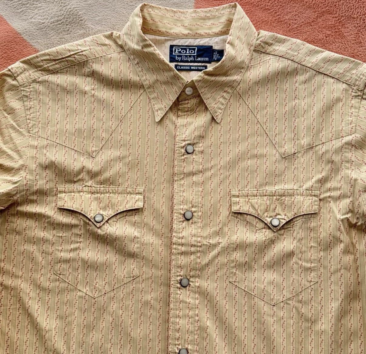Polo Ralph Lauren Ralph Lauren Polo Western Floral Stripe Shirt K22 Size US L / EU 52-54 / 3 - 2 Thumbnail