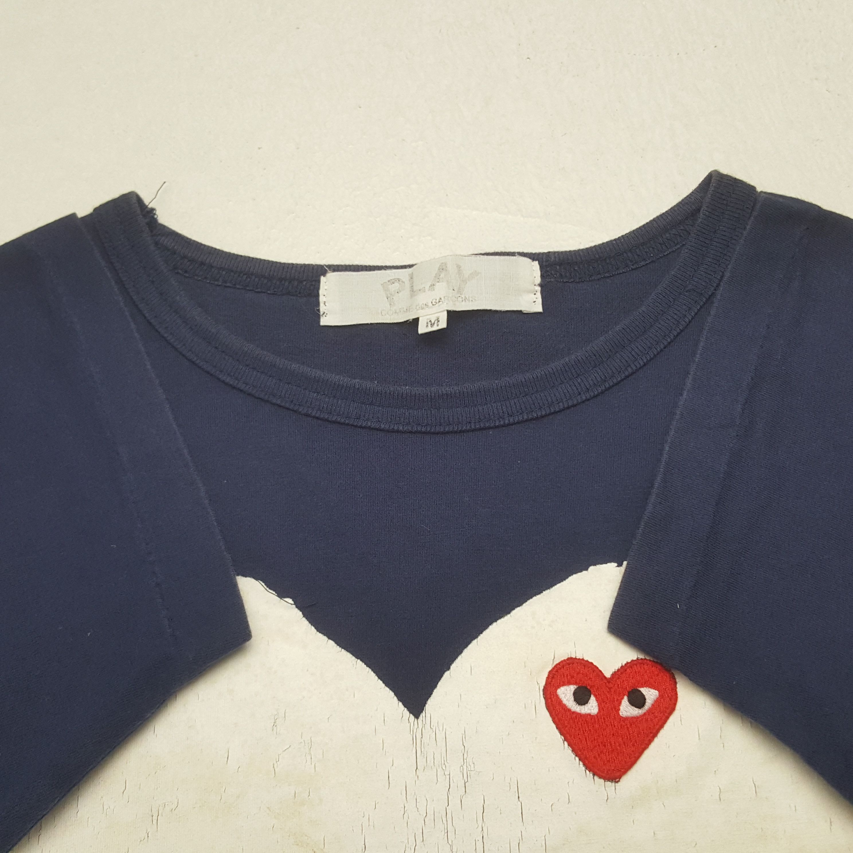 Comme des Garcons PLAY Vintage Play Comme des Garcons Japanese Brand Tshirt RR6 Size US S / EU 44-46 / 1 - 4 Thumbnail