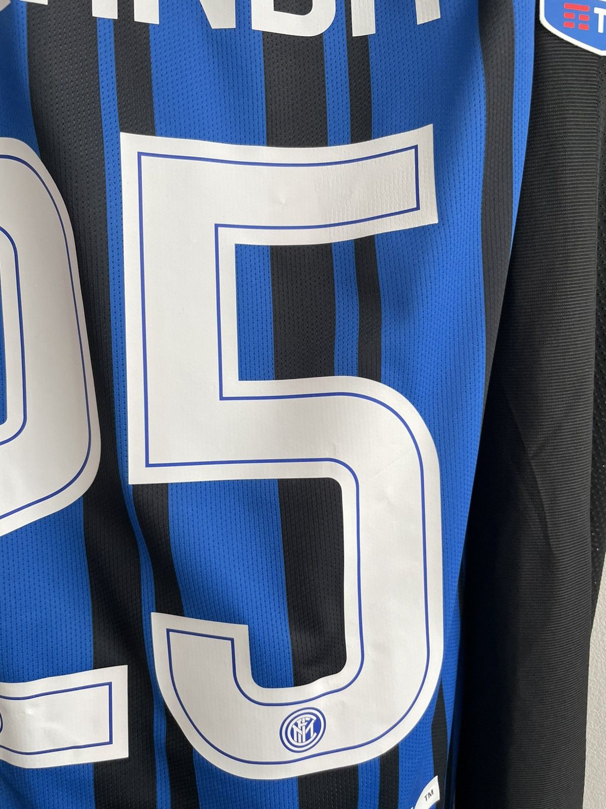 Nike Inter Milan 2017 2018 Player Issue Match Worn? Shirt Jersey Size US L / EU 52-54 / 3 - 22 Thumbnail