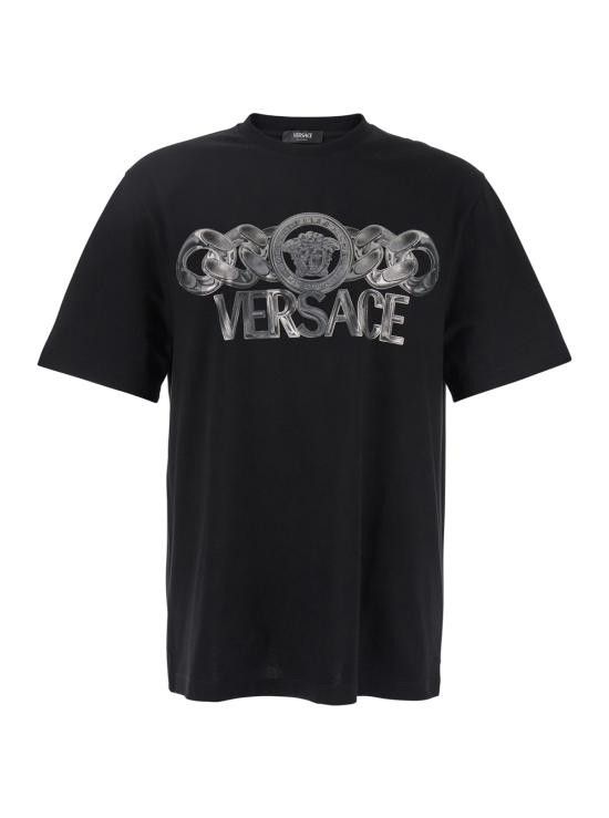 Versace VERSACE Men Tops 10133021A134052B510 Black Size US L / EU 52-54 / 3 - 1 Thumbnail