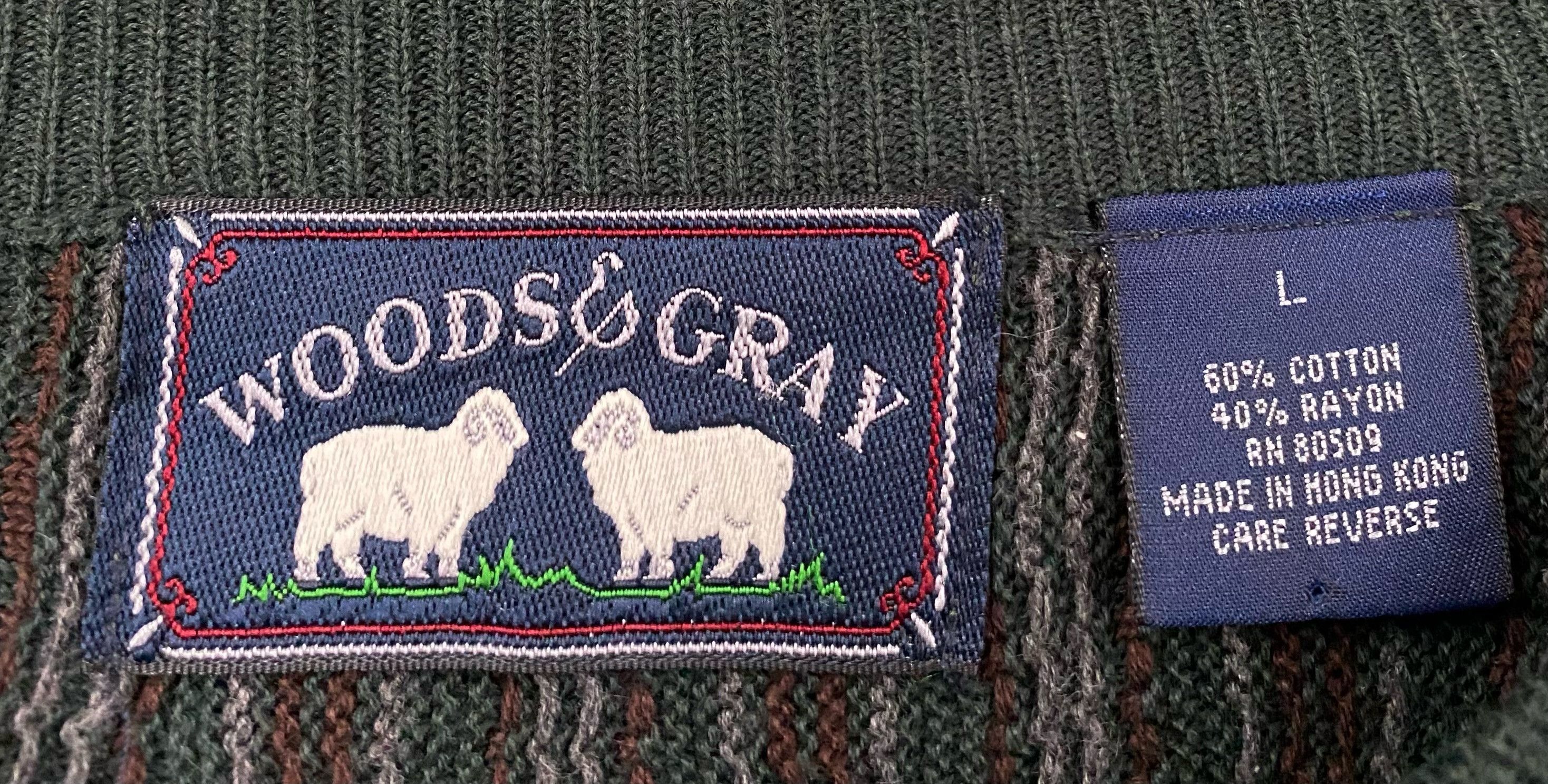Vintage 90’s Woods And Gray Forest Green Patterned Sweater XL Size US XL / EU 56 / 4 - 3 Thumbnail