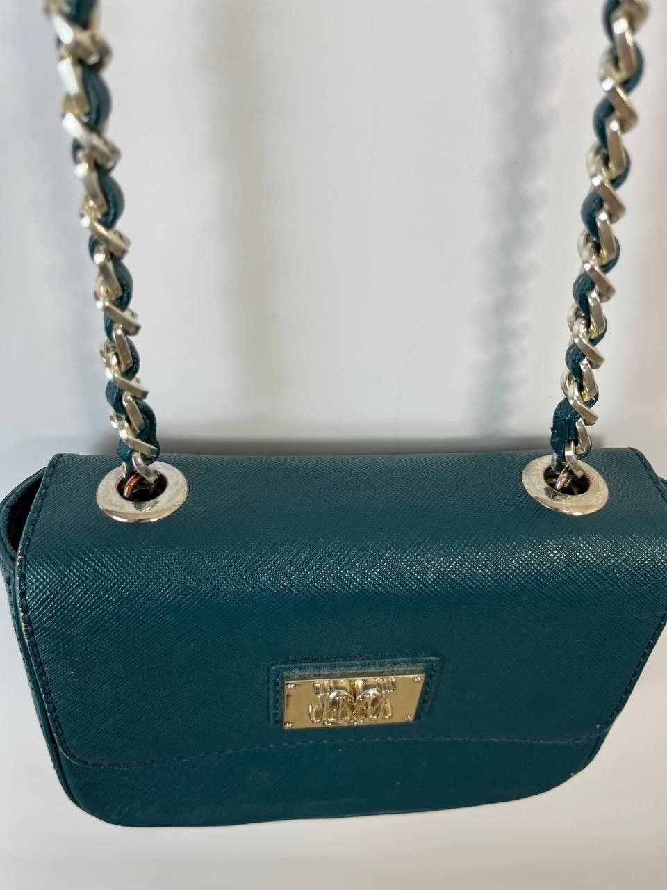 Moschino LOVE MOSCHINO CROSSBODY BAG GREEN SAFFIANO LEATHER CHAIN Size ONE SIZE - 6 Thumbnail