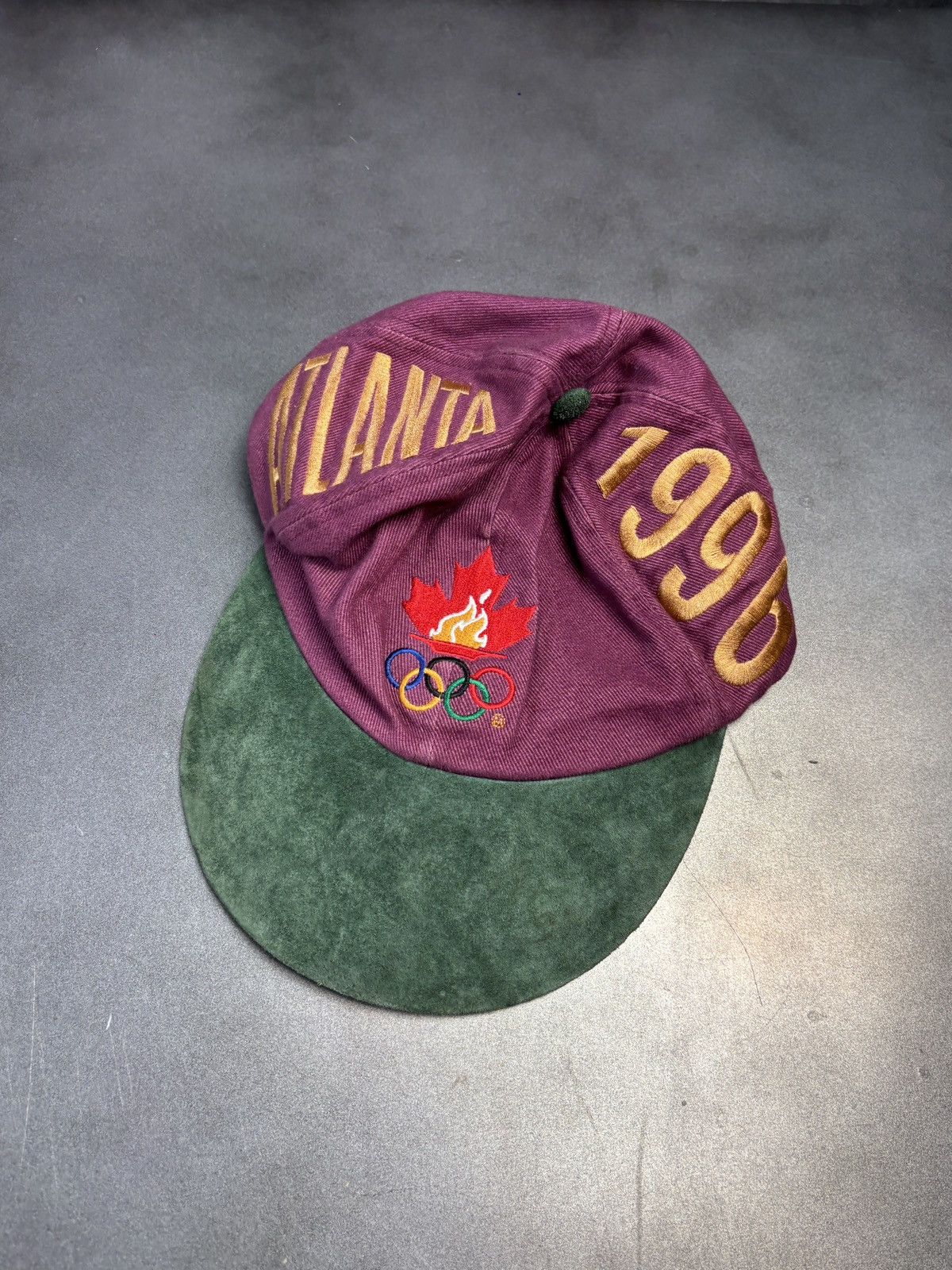 USA Olympics × Vintage 1996 Atlanta Olympics Cap Vintage Baseball Hat Suede Brim Size ONE SIZE - 9 Thumbnail