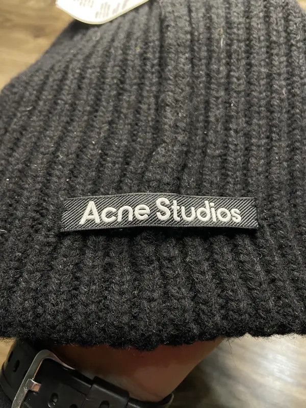 Acne Studios × Japanese Brand Acne Studio Crazy Wool Big Box Logo Y2K Hat Cap Size ONE SIZE - 7 Thumbnail