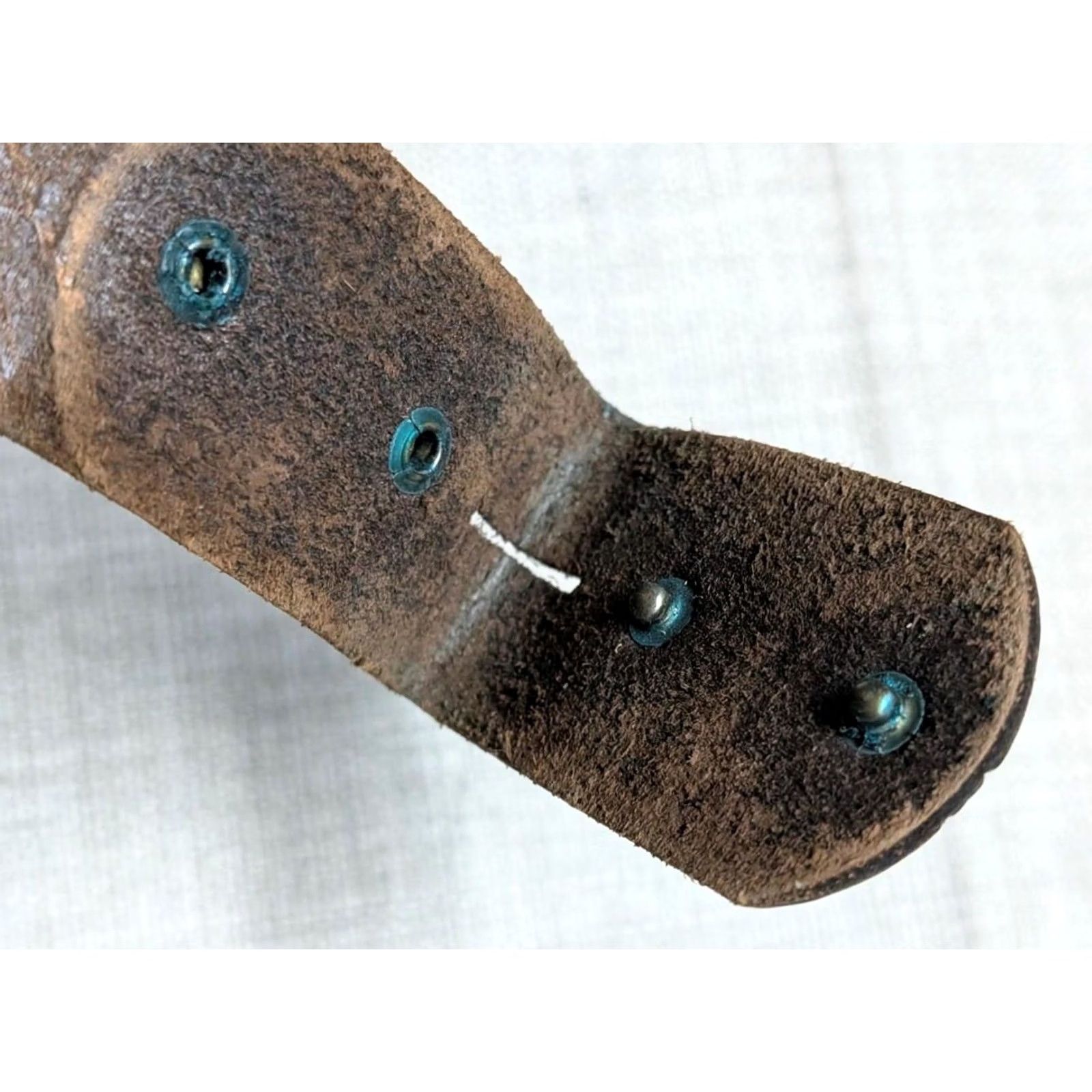 Vintage VINTAGE belt WESTERN brown leather TOOLED handcrafted 30 belt Mens Boho Hippie Southwestern 30/31 Size 30 - 5 Thumbnail