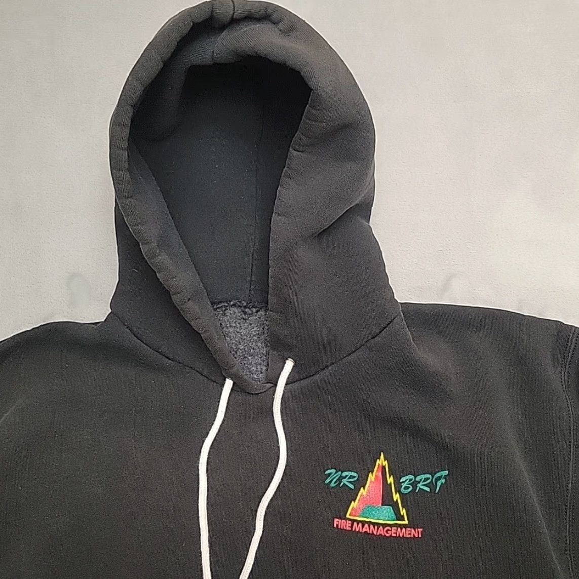 Vintage VTG Wildland Fire Fighter Hoodie Mens M Black Hooded Sweatshirt Northern Rockies Size US M / EU 48-50 / 2 - 3 Thumbnail