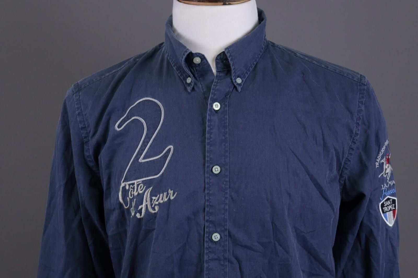La Martina LA MARTINA Buenos Aires Blue Long Sleeve Button Shirt Size L Size US L / EU 52-54 / 3 - 3 Thumbnail