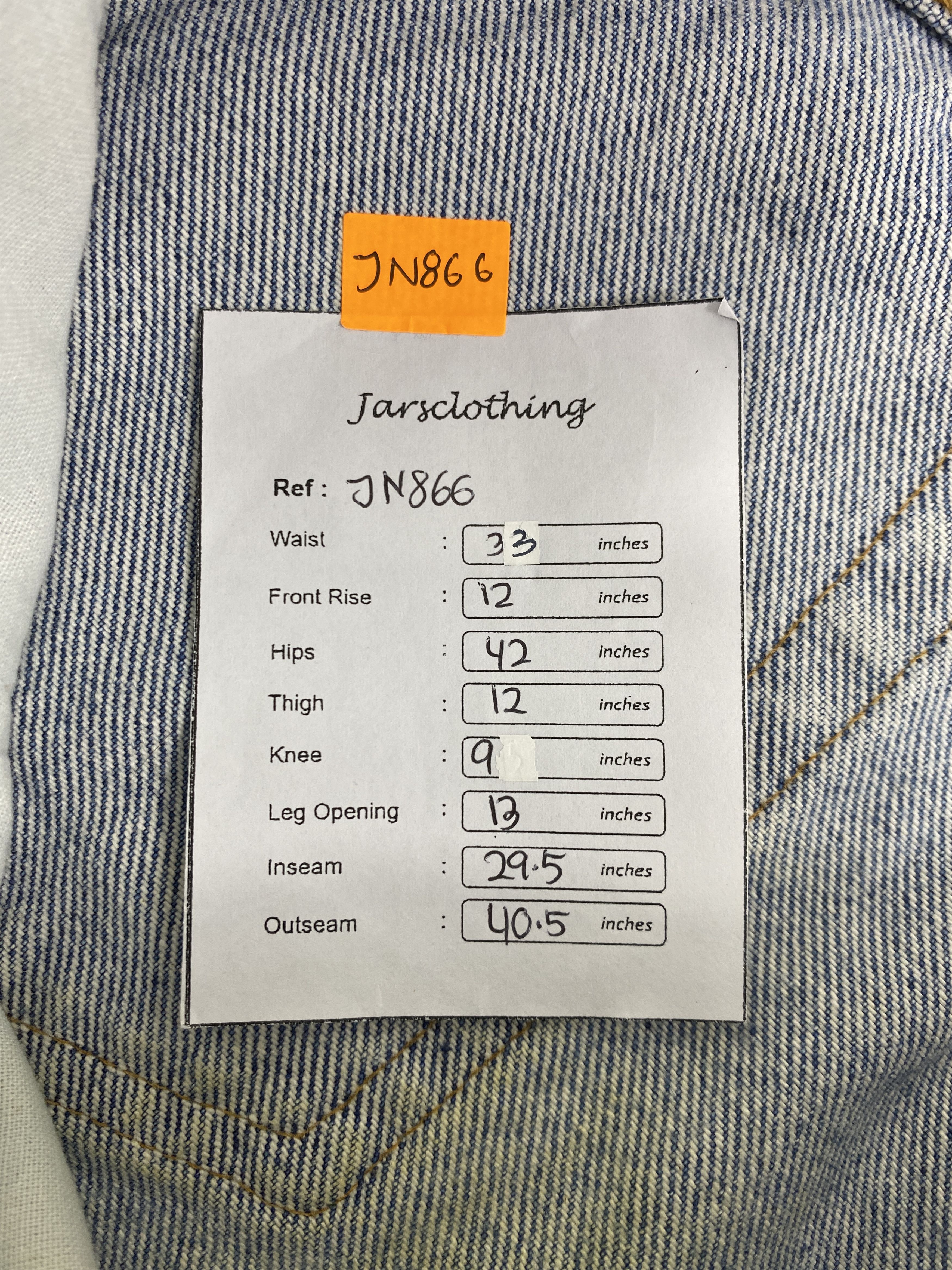 Levi's 90’s Distressed Blue Vintage Levi's 610 USA 33x29.5 JN866 Size US 33 - 8 Thumbnail