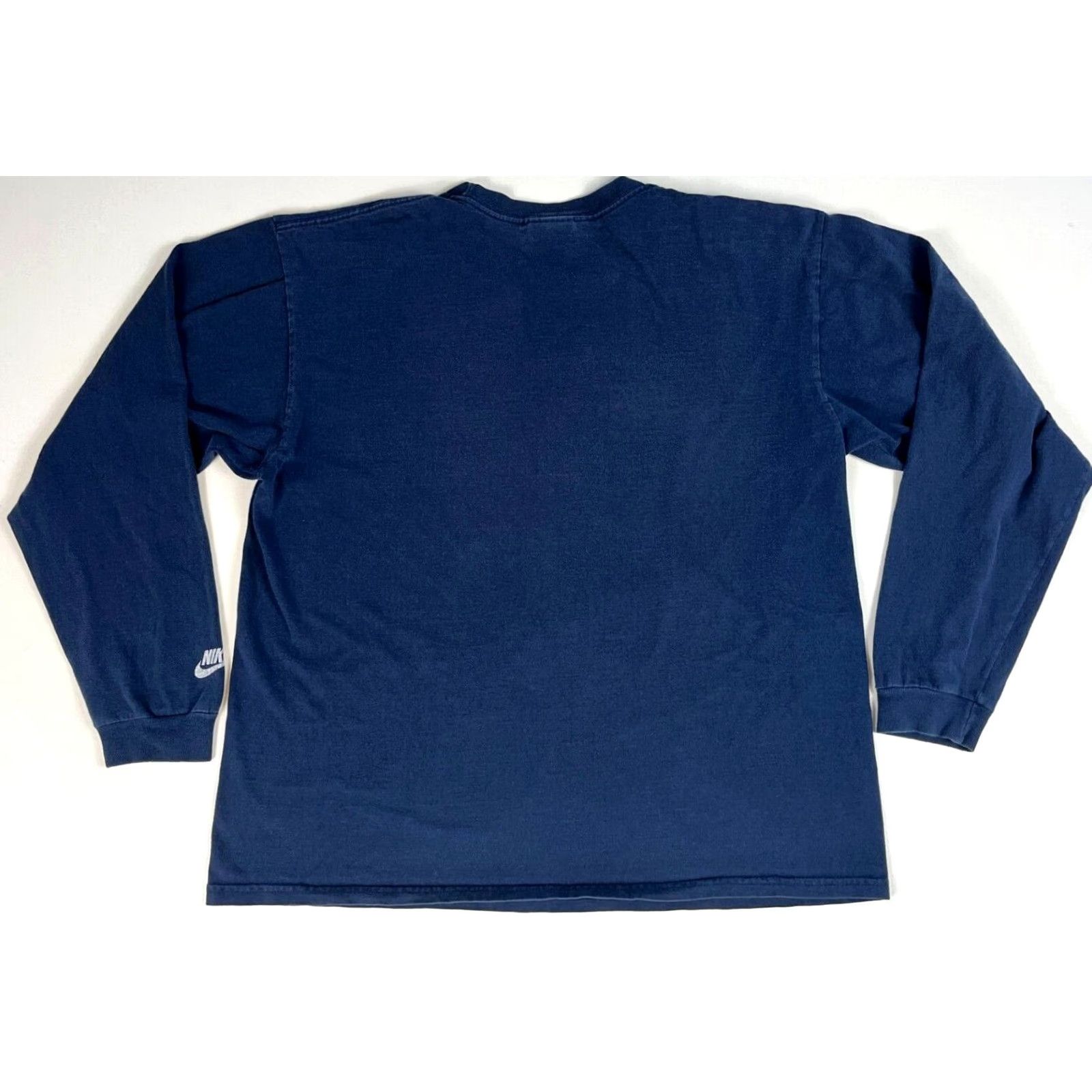 Nike VINTAGE Nike Air Spice Long Sleeve T-Shirt Mens M Navy Cotton Embroidered 90s Spice Size US M / EU 48-50 / 2 - 2 Thumbnail