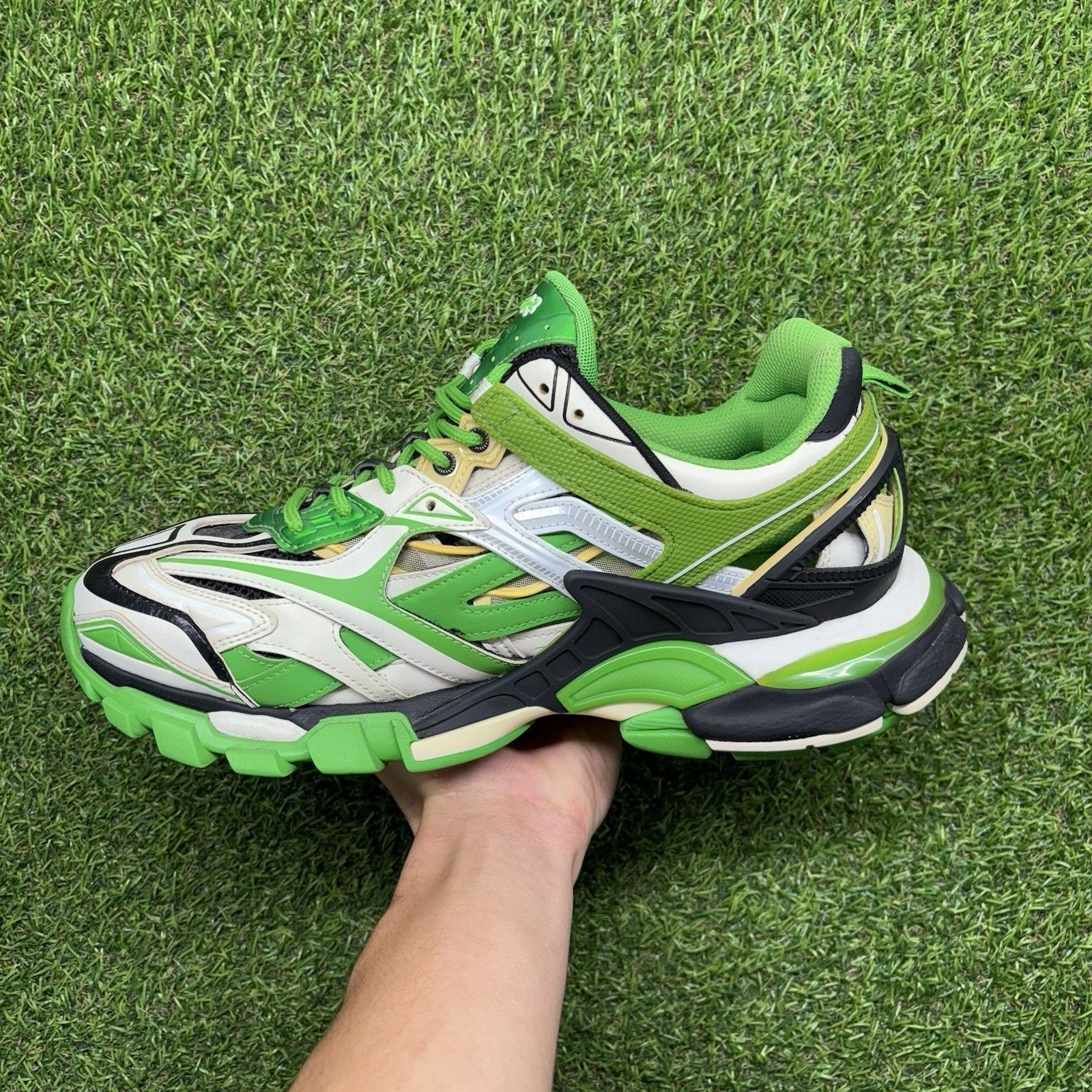 Balenciaga Balenciaga Track 2 Trainer ' White Green ' | GREAT COND! Size US 10 / EU 43 - 5 Thumbnail