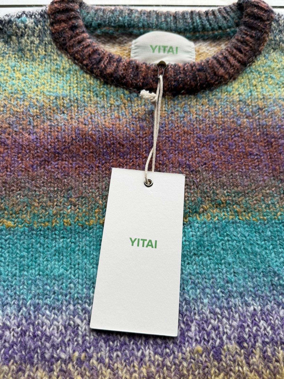 YITAI Men’s XXL Yitai Radio Star Knit Jumper |Mohair & Wool Blend Size US XXL / EU 58 / 5 - 14 Thumbnail