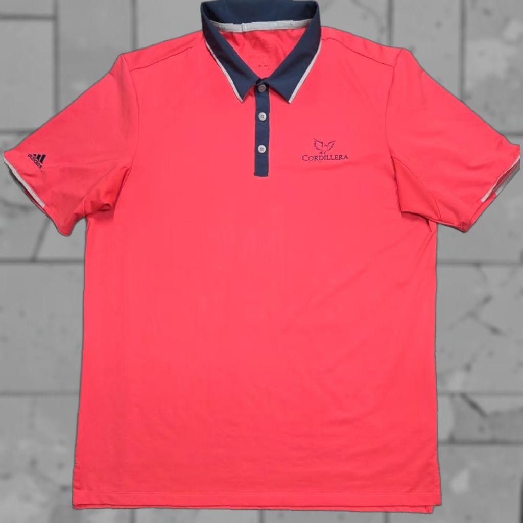 Adidas Adidas Climacool Golf Polo Shirt Mens L Pink Short Sleeve Cordillera Size US L / EU 52-54 / 3 - 1 Thumbnail