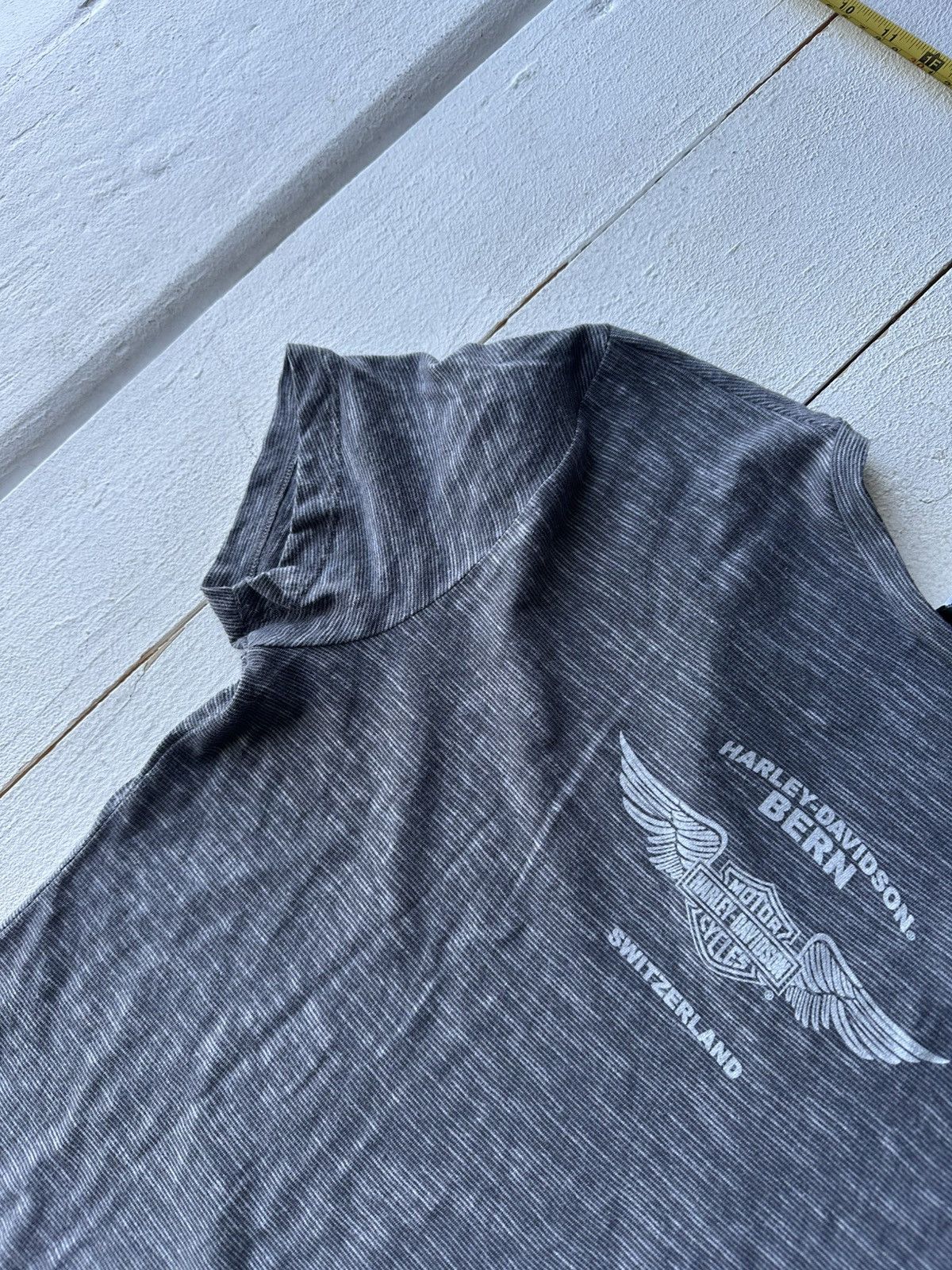 Harley Davidson 🚨VNTG HARLEY DAVIDSON WOMEN GRAY TEE BIG LOGO Size M / US 6-8 / IT 42-44 - 12 Thumbnail