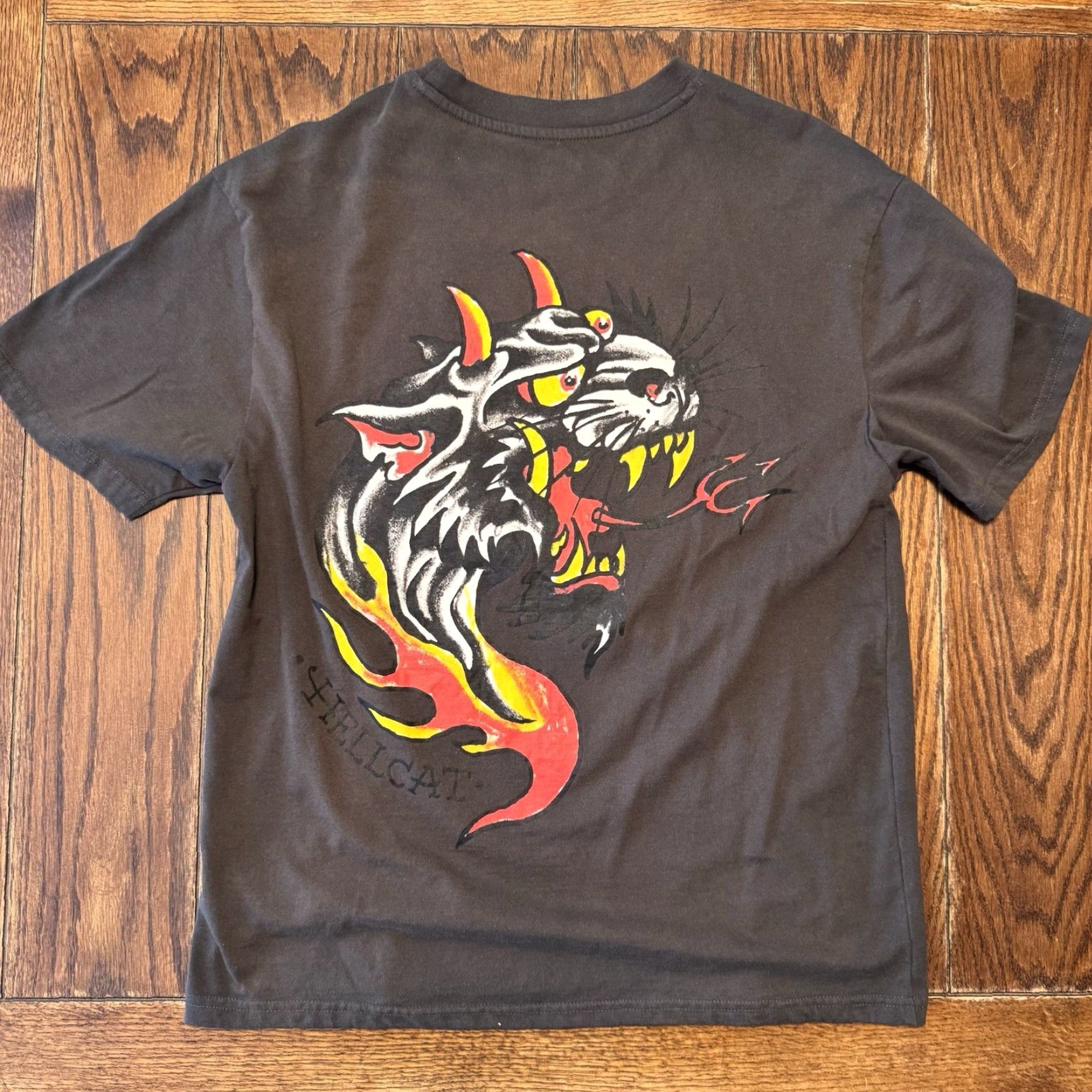 Ed Hardy Ed Hardy T Shirt Mens Large Hellcat Panther Flames Tattoo Y2K Jeweled Logo Size US L / EU 52-54 / 3 - 2 Thumbnail