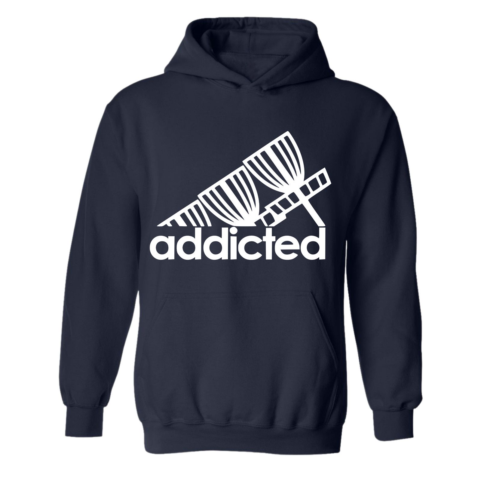 Gildan Disc Golf Hoodie Addicted Discgolfer Athletic Sweatshirt Size US L / EU 52-54 / 3 - 1 Thumbnail