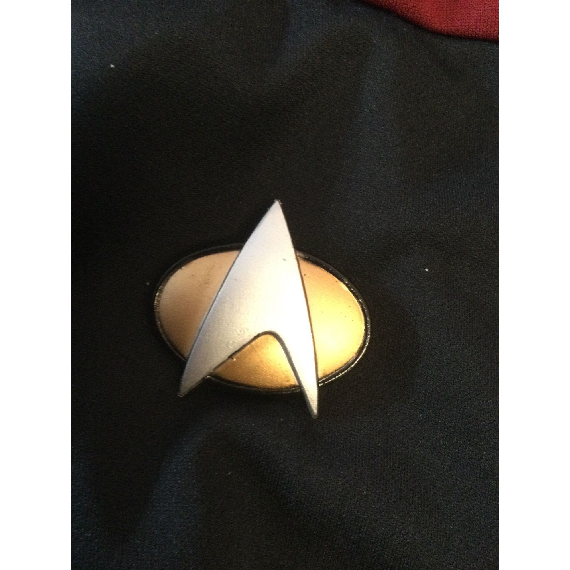 Vintage Vintage Star Trek Uniform Red Black with turtle neck attachm Size US L / EU 52-54 / 3 - 5 Thumbnail