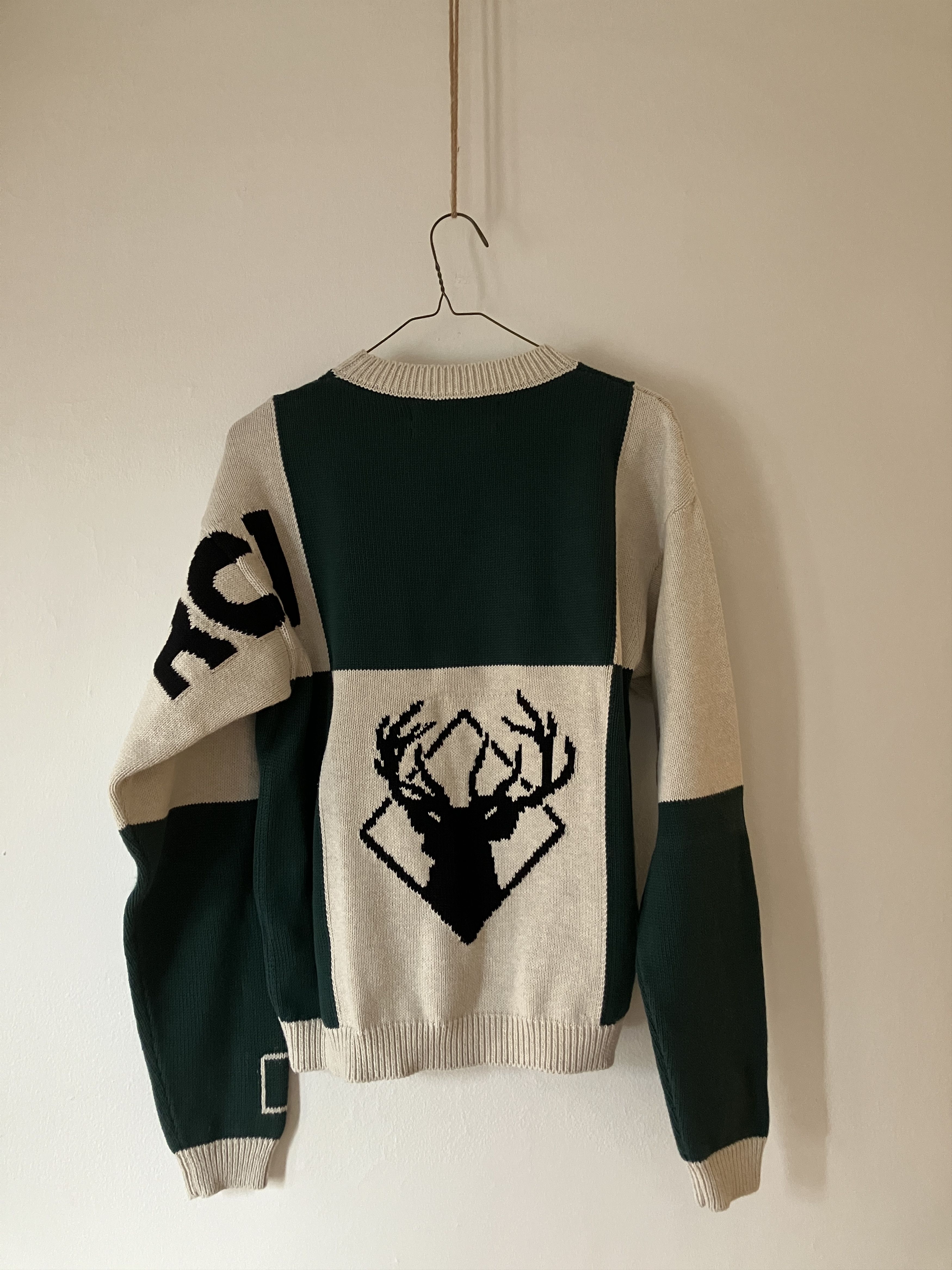 Reese Cooper Reese Cooper Checked Deer Sweater Size US S / EU 44-46 / 1 - 3 Thumbnail