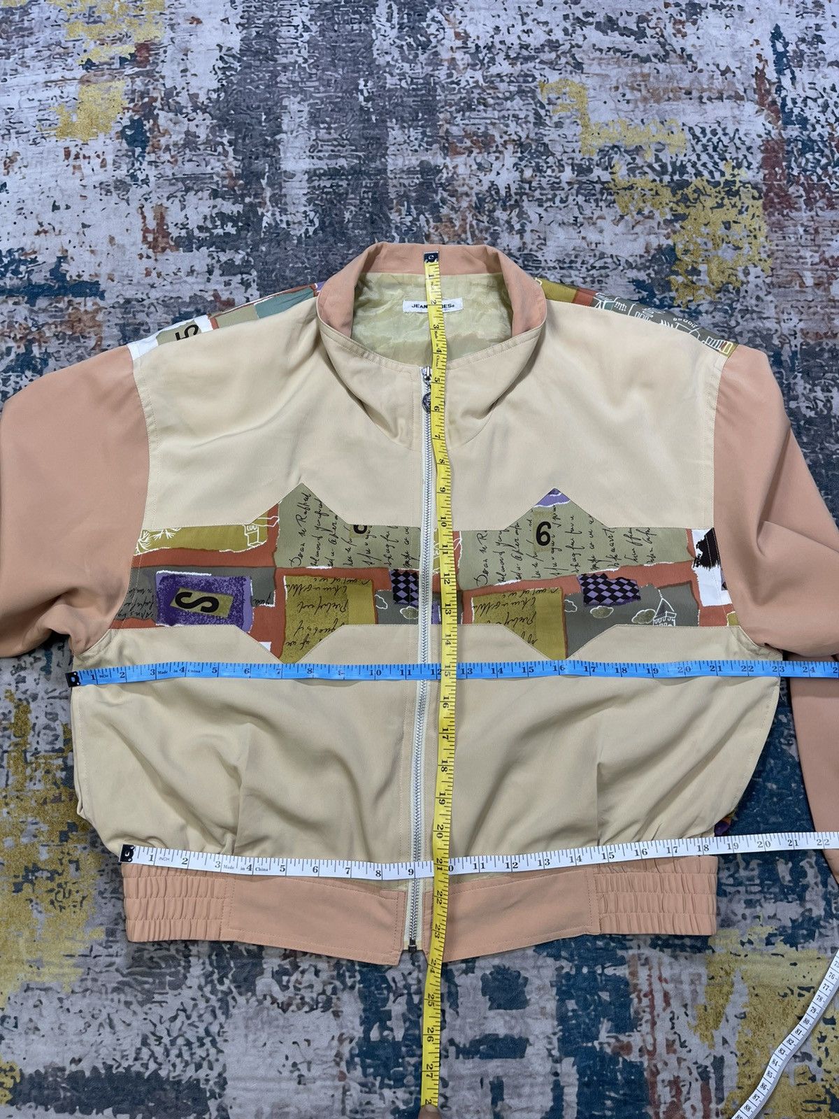 Japanese Brand Jean Jaures Patchwork Multi Colour Art Jacket Size L / US 10 / IT 46 - 11 Thumbnail