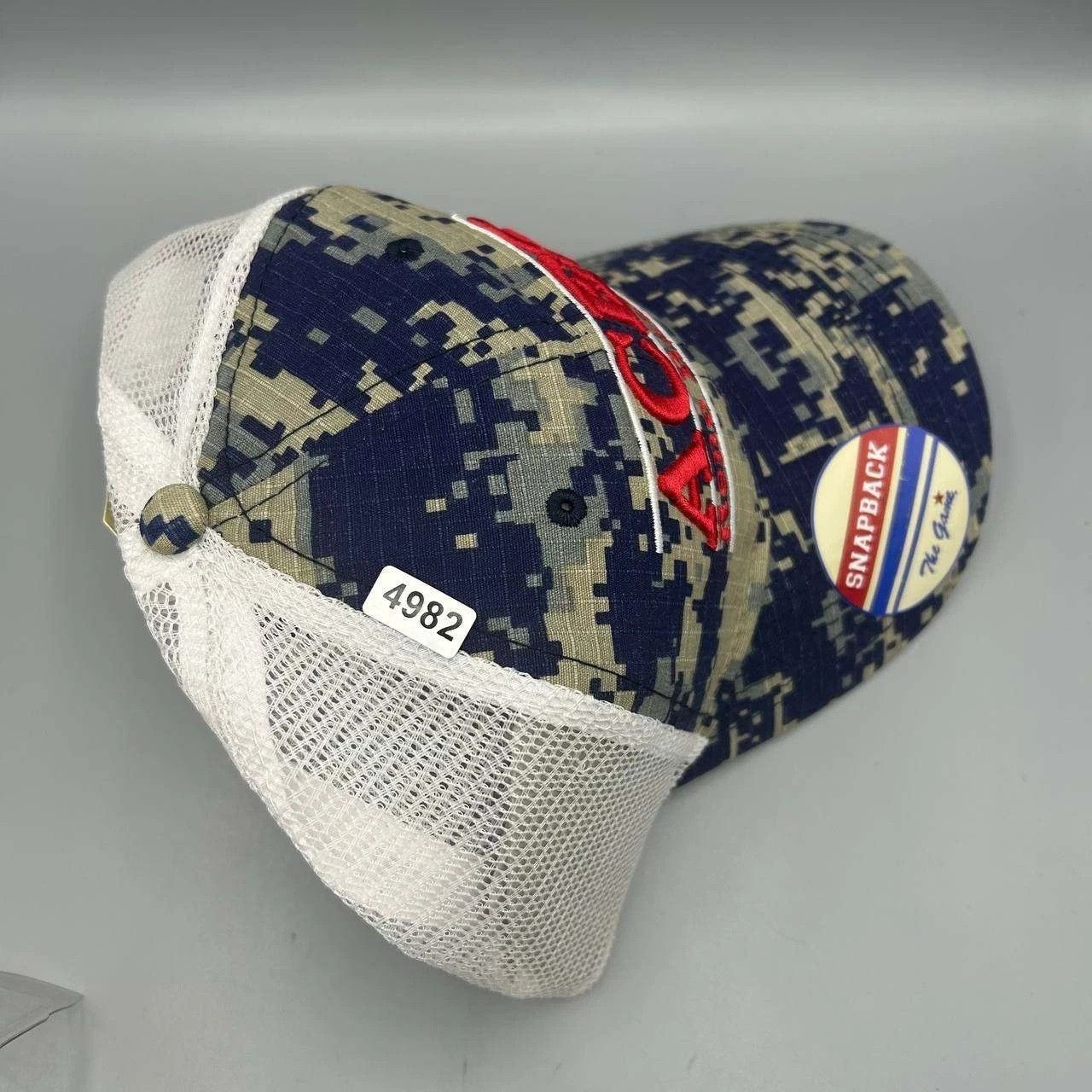 The Game Vintage Reno Aces Trucker Hat Men Blue Camo MiLB Snap Back Size ONE SIZE - 9 Thumbnail