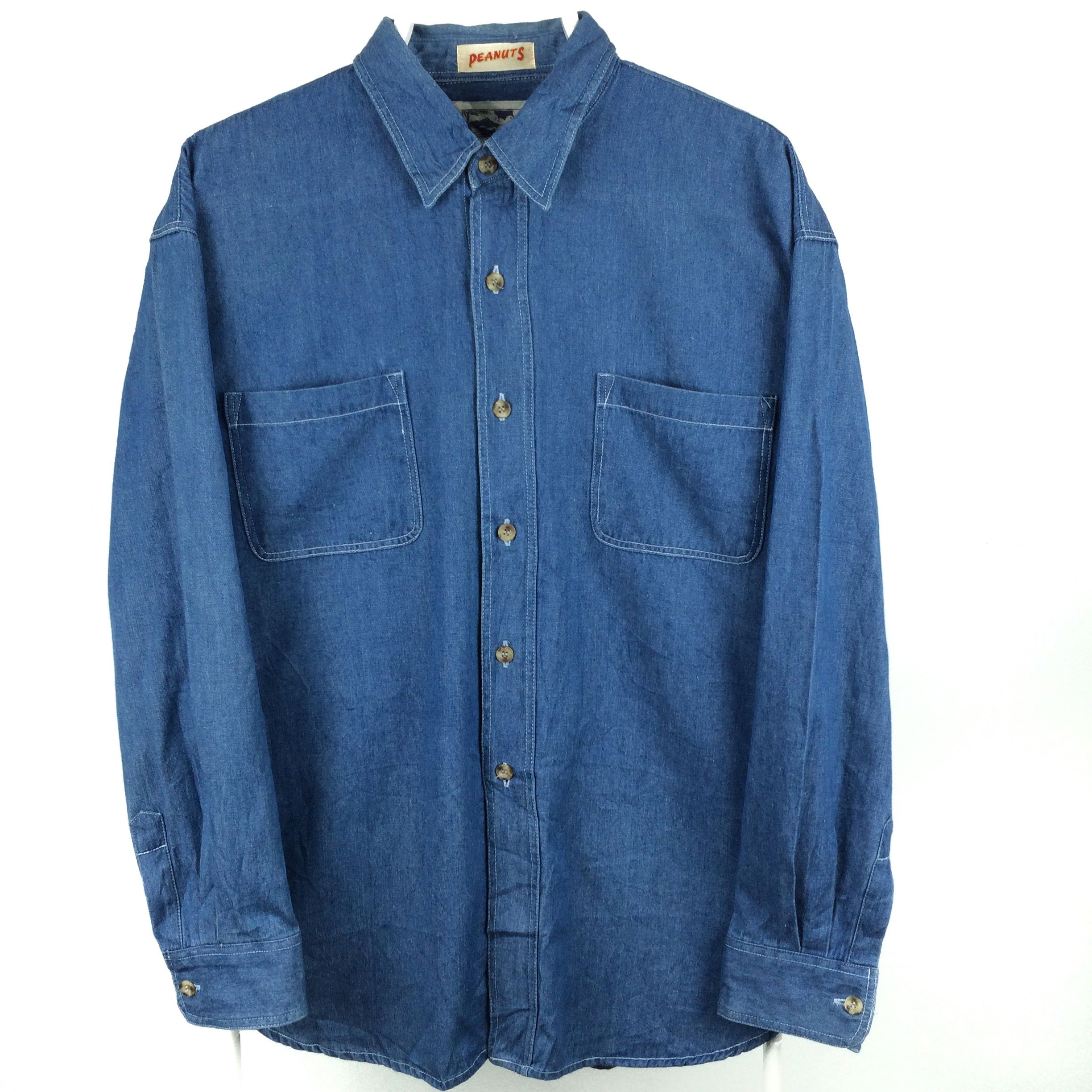 Disney × Peanuts h27 peanuts x loco island x baseball teams denim work shirt Size US L / EU 52-54 / 3 - 2 Thumbnail