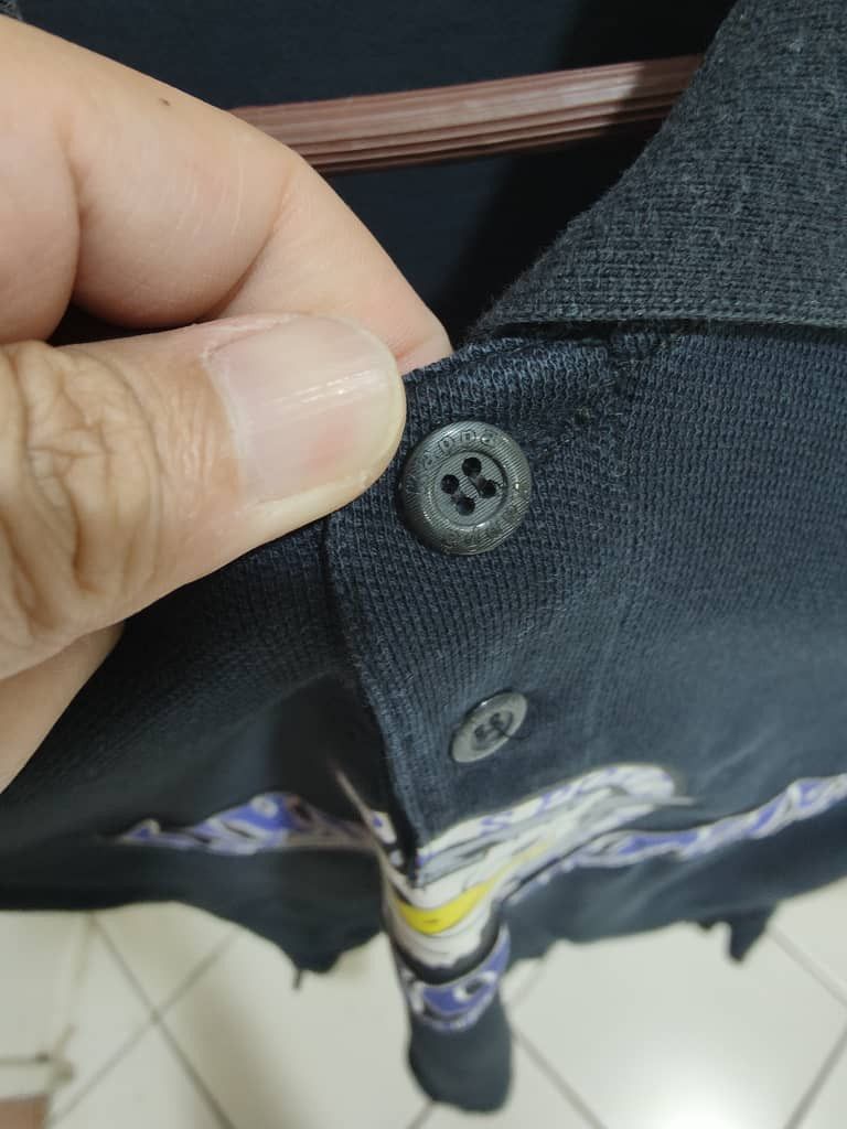 Vintage Vintage KAPPA Sports Duck Fleece polo black polo Size US L / EU 52-54 / 3 - 7 Thumbnail