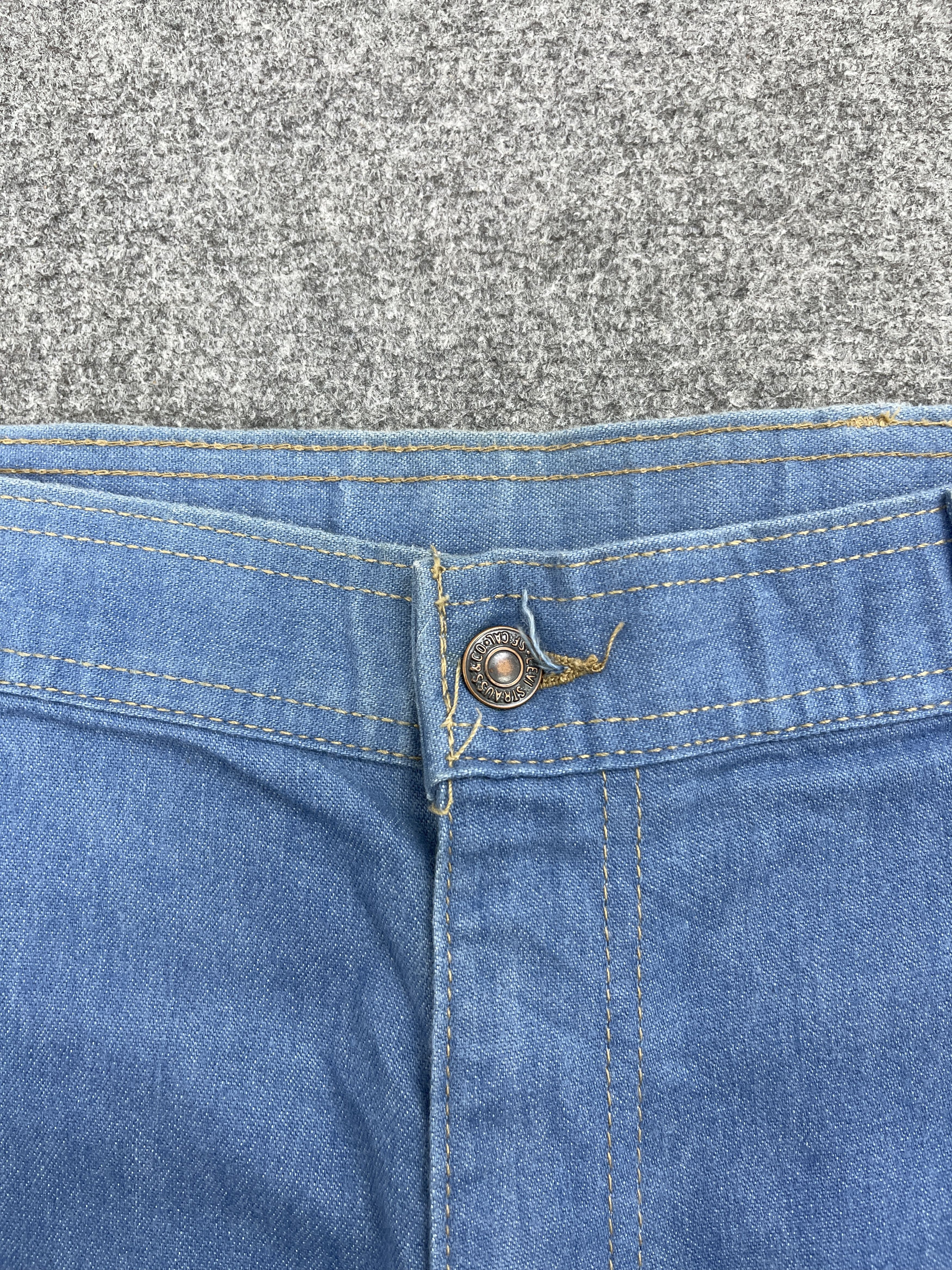 Levi's 80s Vintage Levis Flare Orange Tab Jeans DP2502 Size US 44 / EU 60 - 9 Thumbnail
