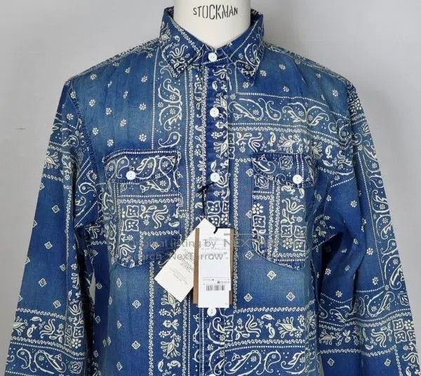 RRL Ralph Lauren RRL Ralph Lauren Old discontinued square scarf shirt Size US L / EU 52-54 / 3 - 2 Thumbnail