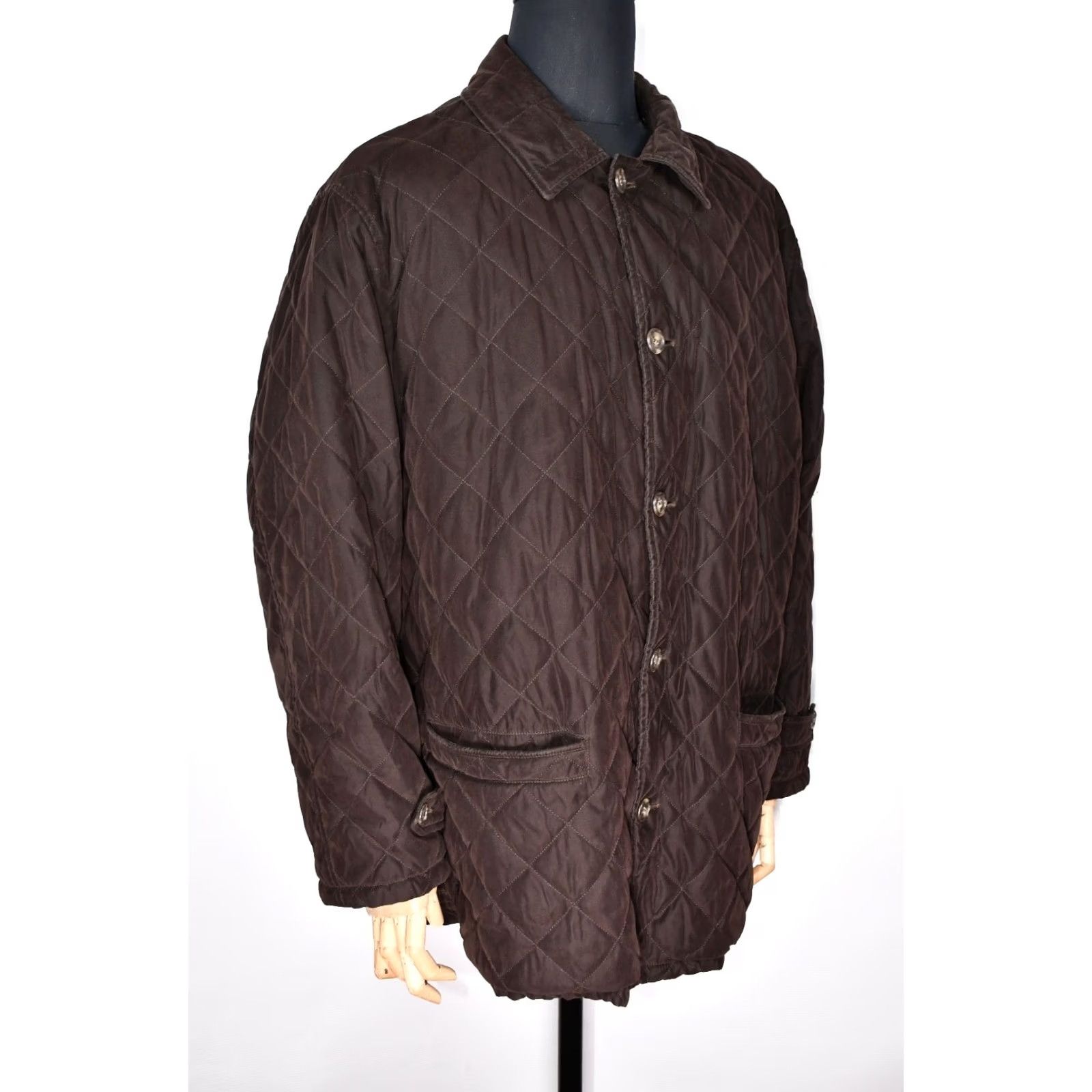 Turnbull & Asser VINTAGE Turnbull & Asser Jacket Mens 46 Quilted Brown Wool Polyester Polyamide Casual 90s Streetwear Size US S / EU 44-46 / 1 - 3 Thumbnail
