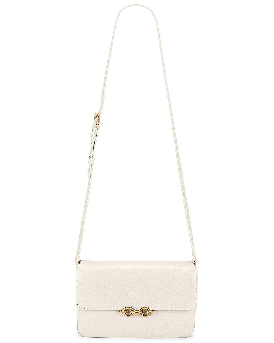Saint Laurent Paris o1tp1o0125 Size: OS/Le Maillon Satchel in Off White Size ONE SIZE - 1 Thumbnail