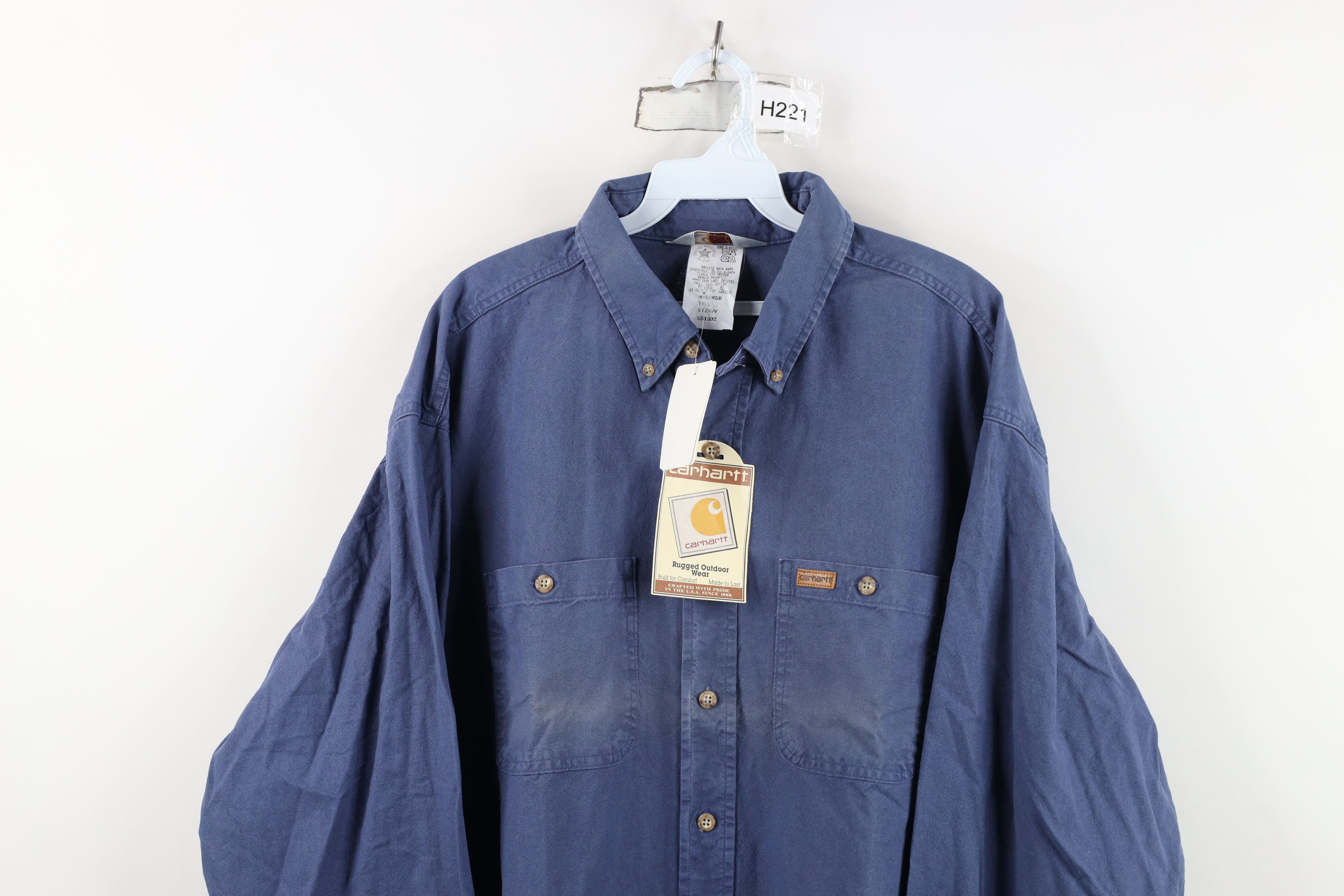 Carhartt NOS Vintage 90s Carhartt Collared Button Down Shirt USA Size US XL / EU 56 / 4 - 2 Thumbnail