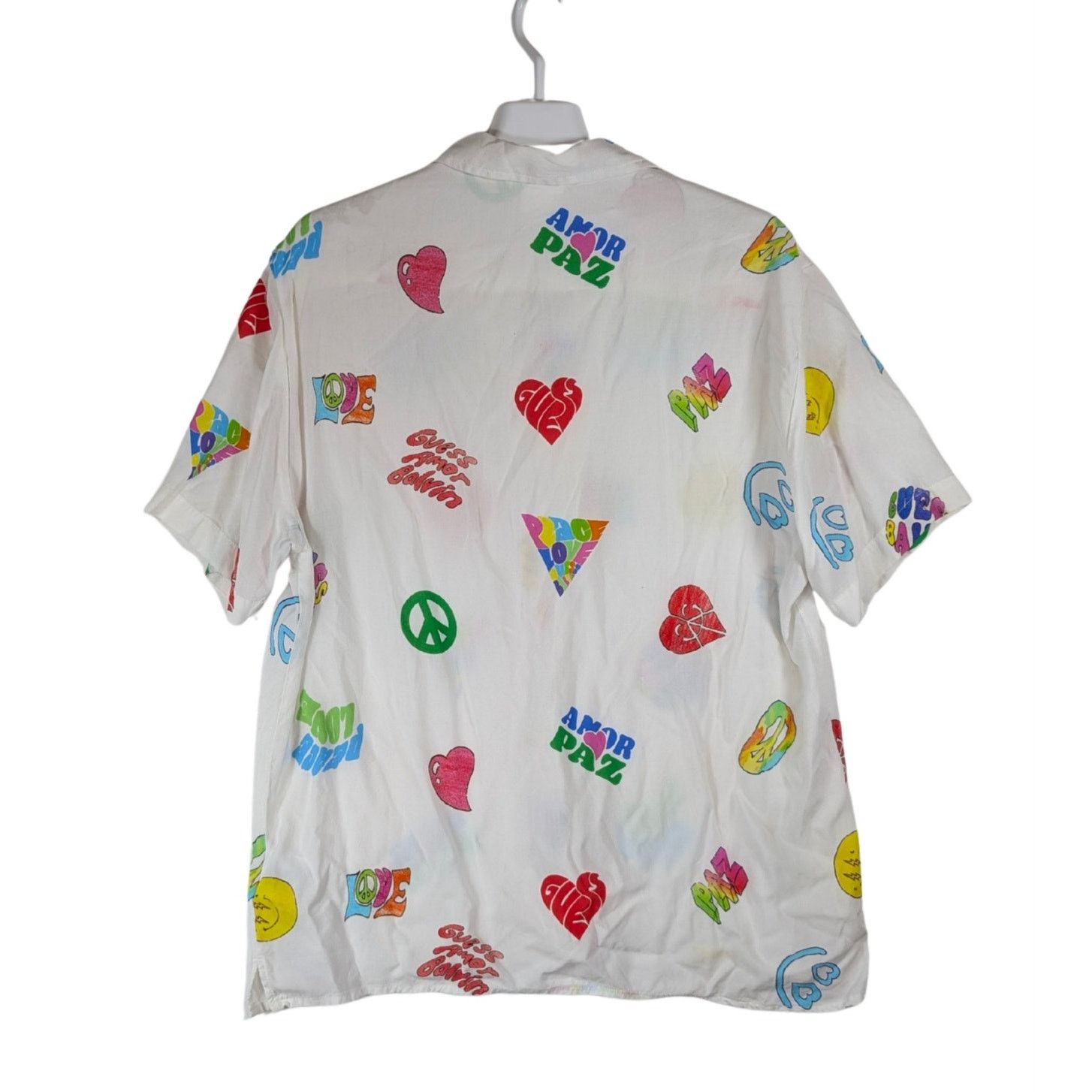 Guess Guess Originals x J Balvin Love Camp Button Up Shirt Men’s S Size US S / EU 44-46 / 1 - 2 Thumbnail